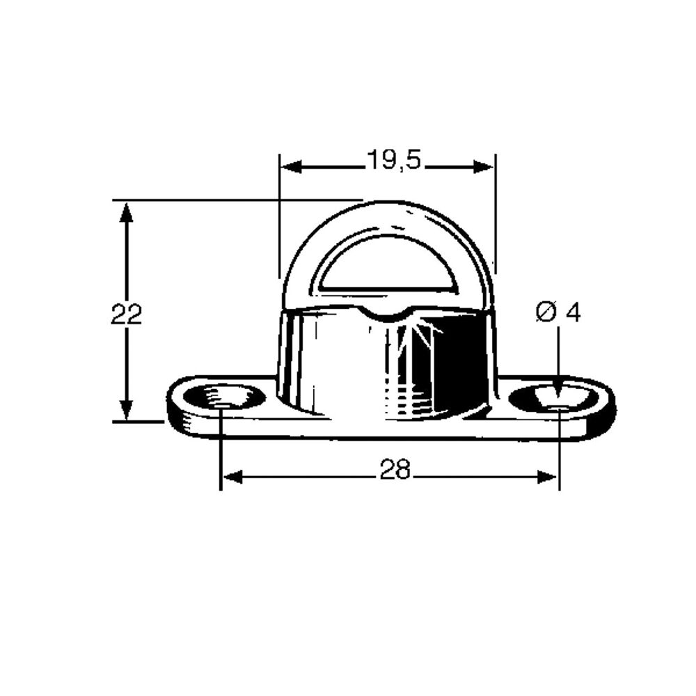 Pommier fermeture garrot - nickel