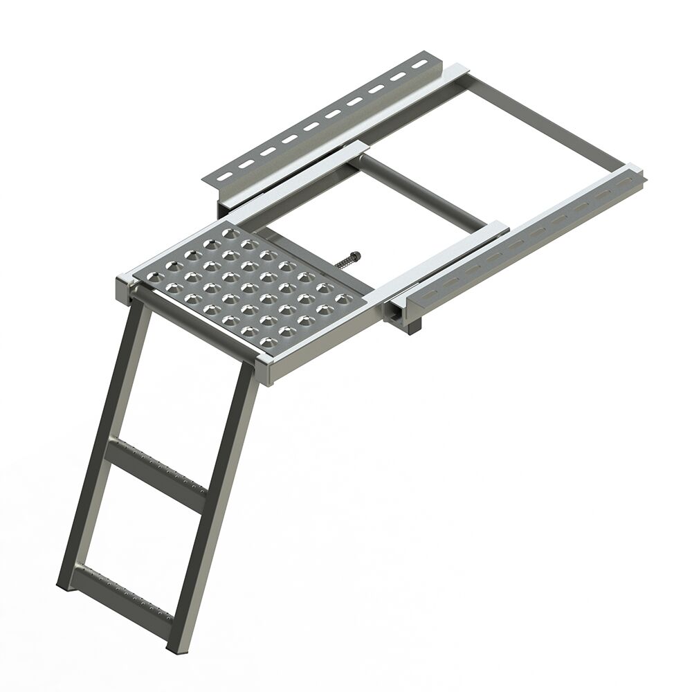 Pommier pull out ladder - 2 steps - 510 x 476 mm (LxW) - with platform