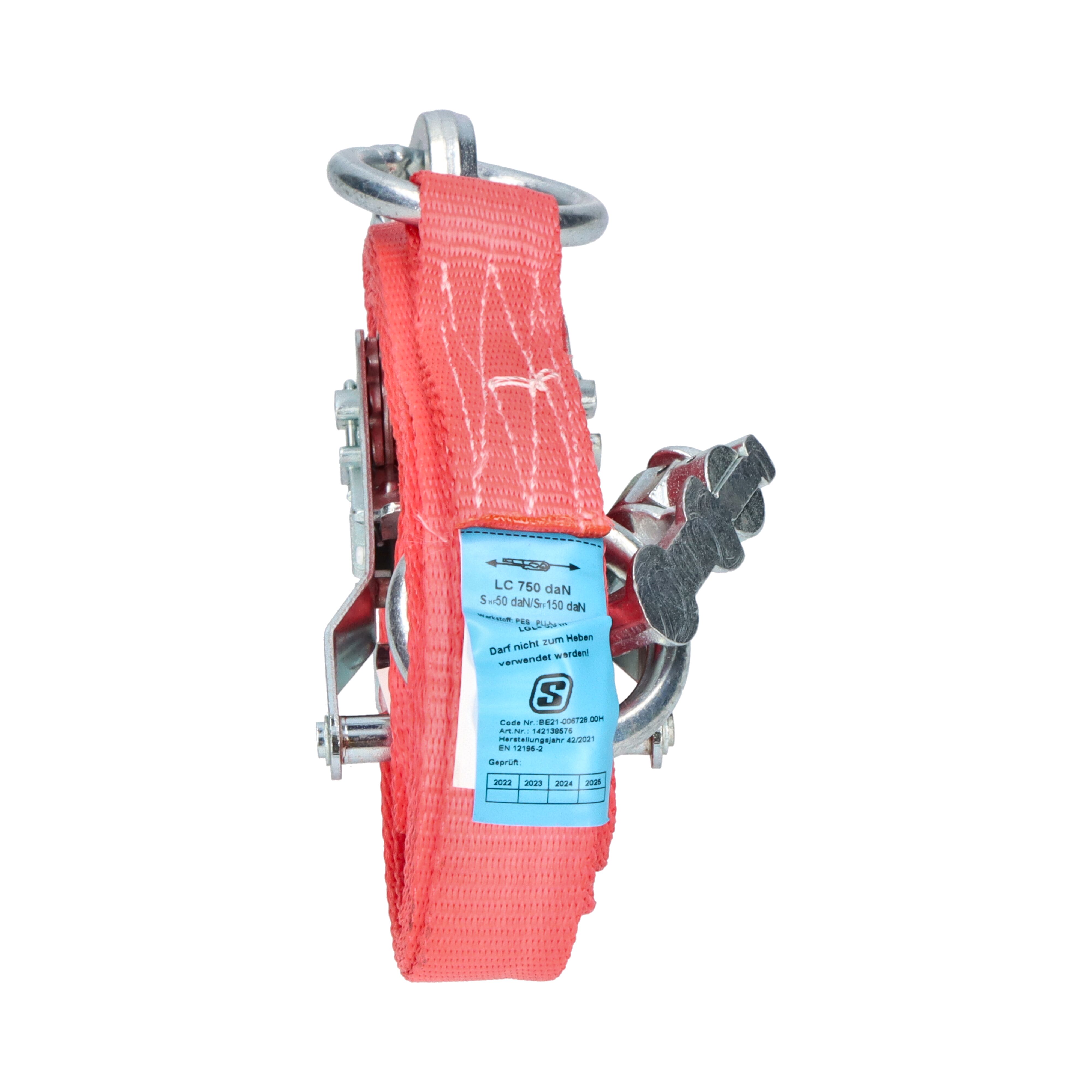 Rhiwa Quality sjorband 25 mm - met ratelsluiting en dubbele airline fitting - 6000 mm