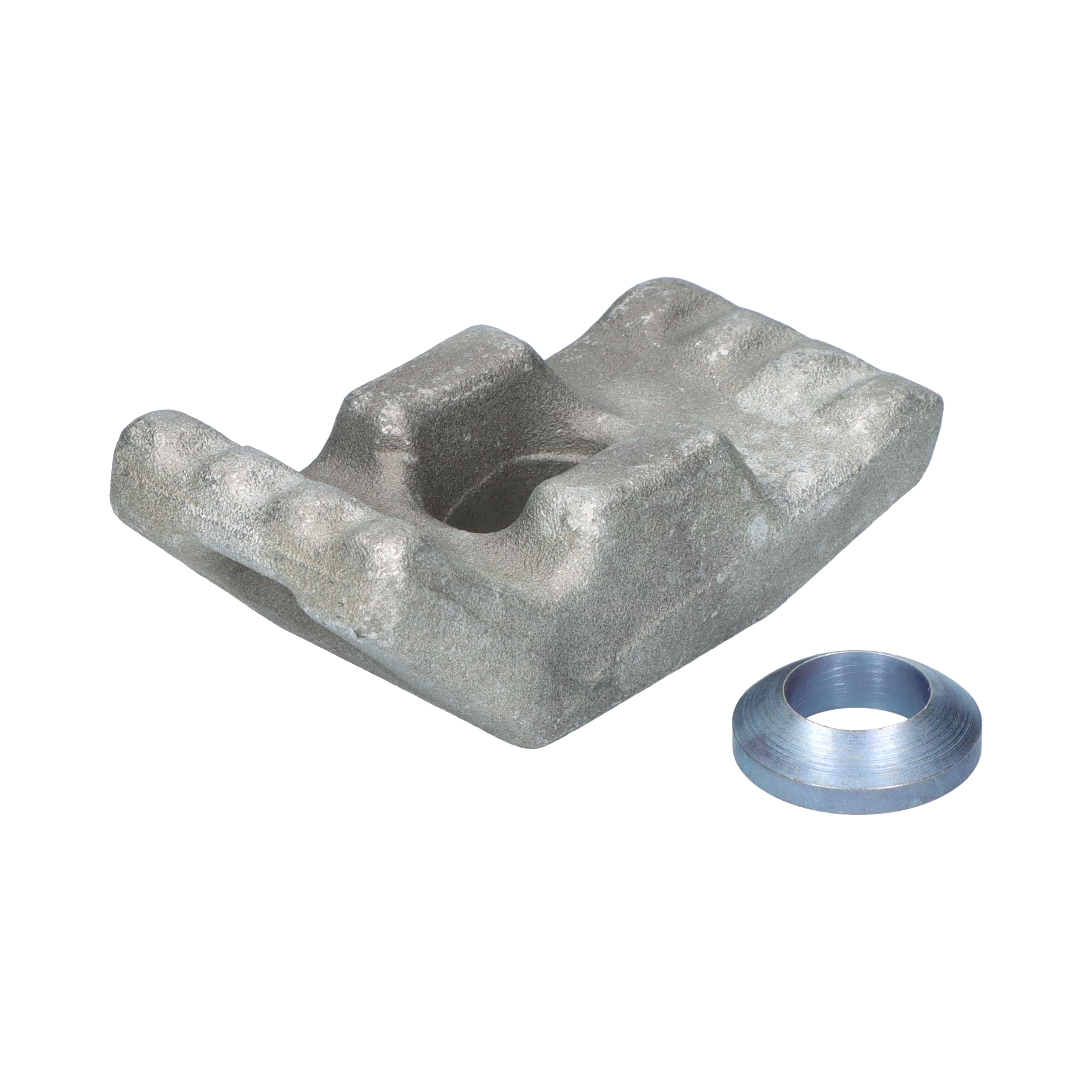 Pommier chassis clamp 5/22 mm self balancing incl. ring - forged steel
