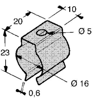 Pommier handgreephouder - voor opspanratel 1344201 / 1344211