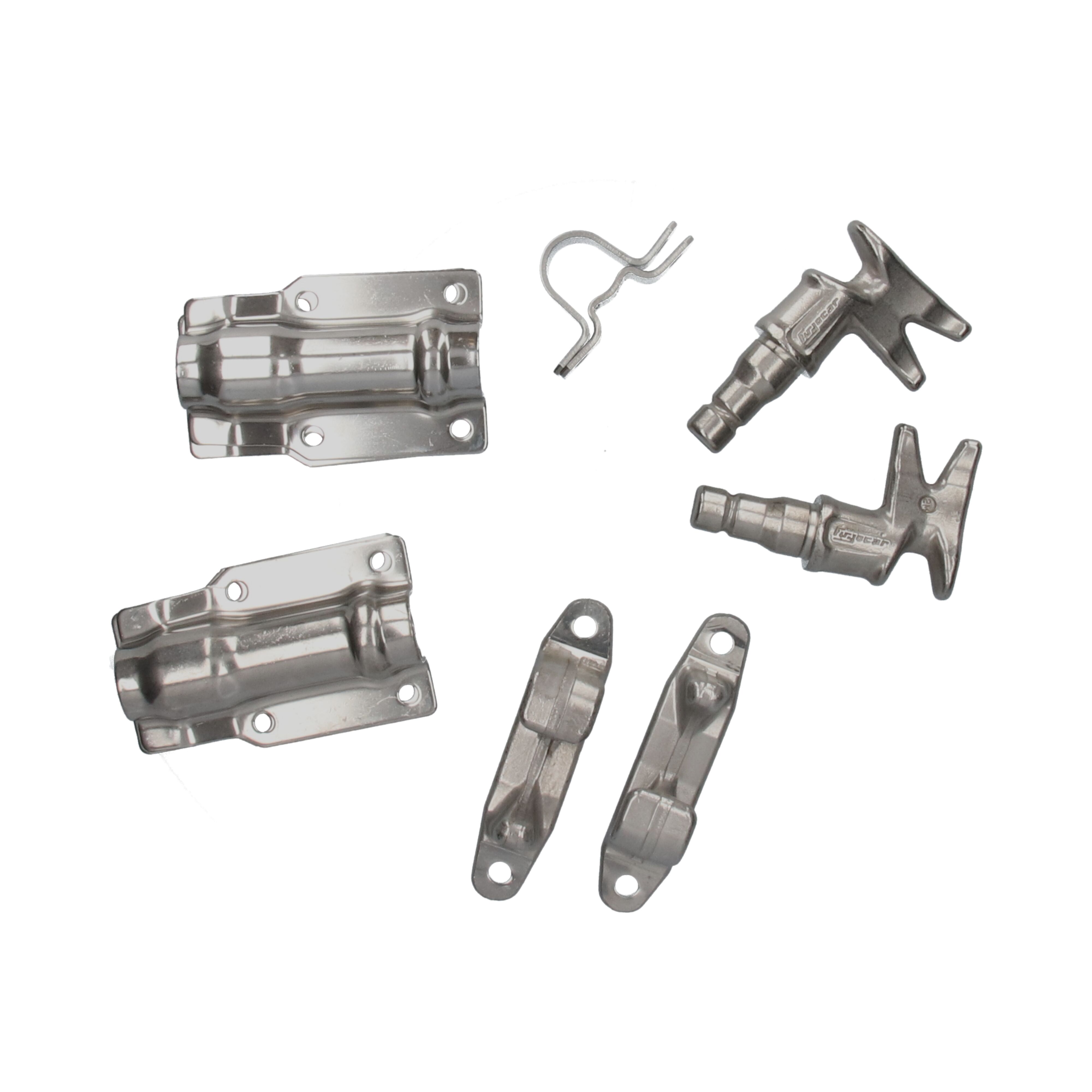 Pommier opbouwsluiting set Ø 27 mm - model PS4 - RVS