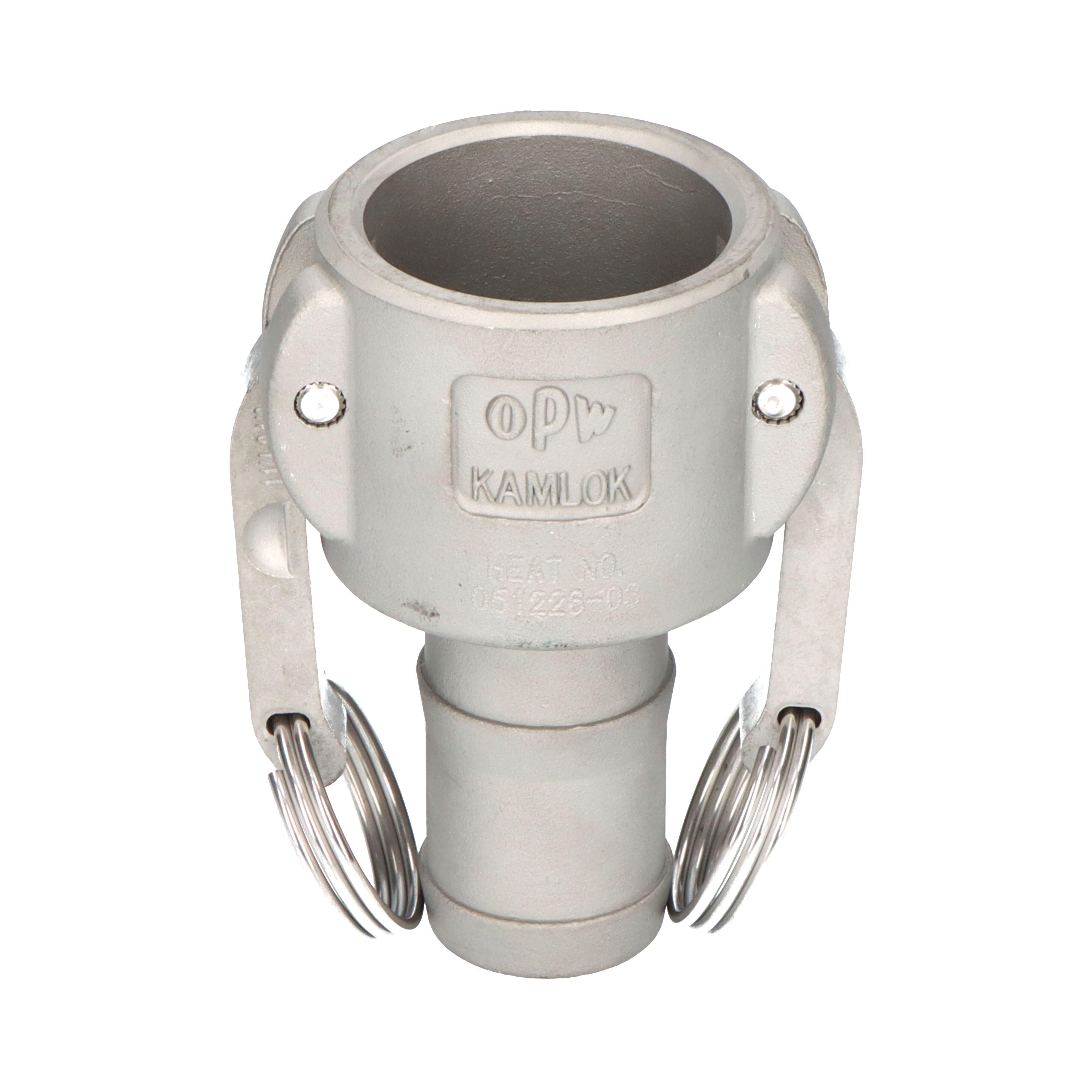 OPW koppeling Kamlok coupler C 1,1/4" slangtule voor slangklemmen RVS