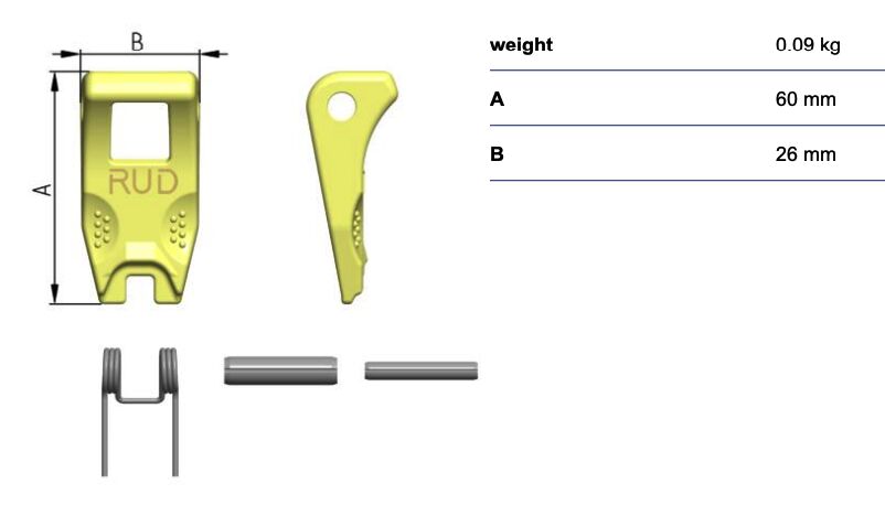 RUD spare part set for VIP VCGH-8 and VCÖH-8
