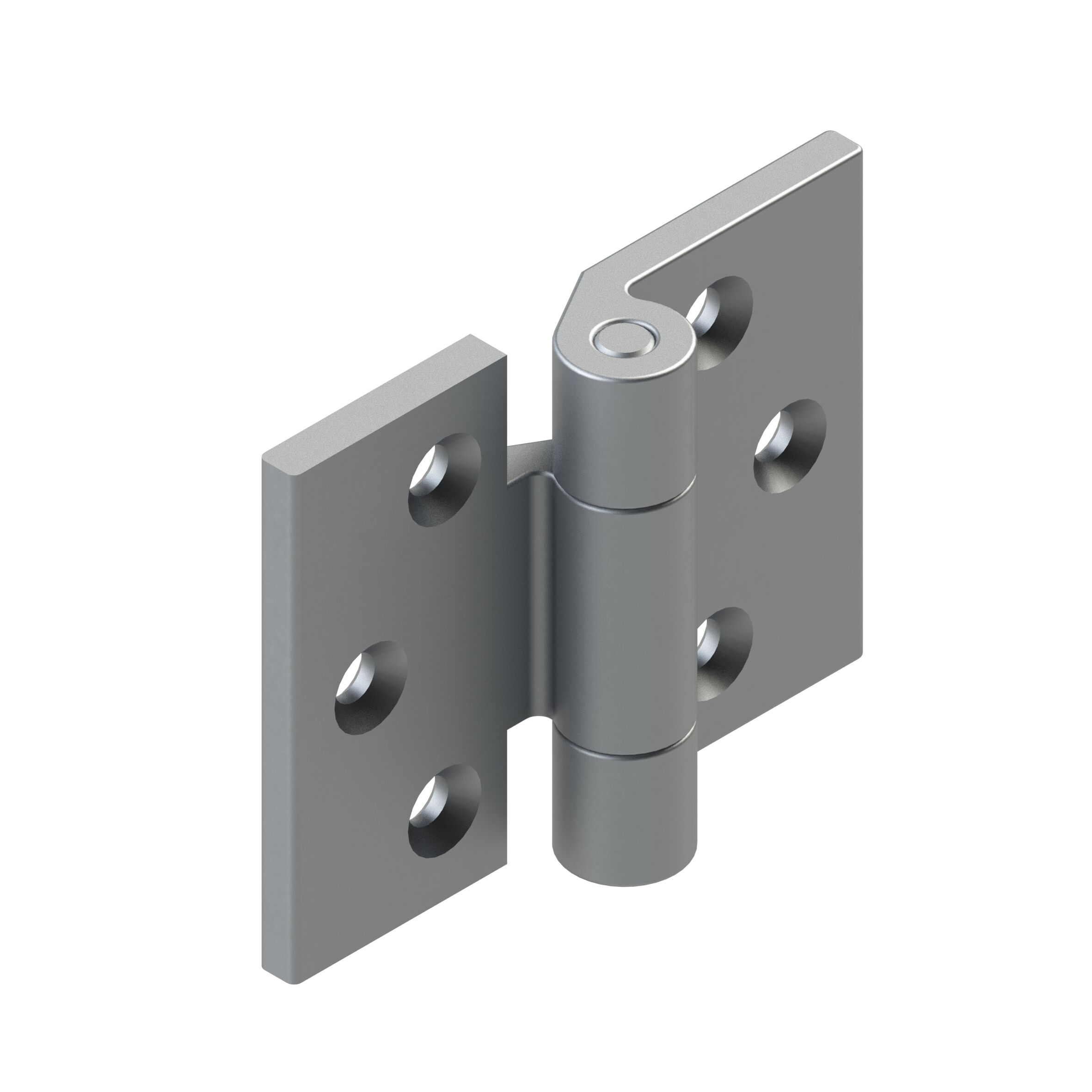 Pommier portierscharnier 60 x 40 x 5 mm (BxLxD) - pen verzinkt Ø 7 mm - aluminium