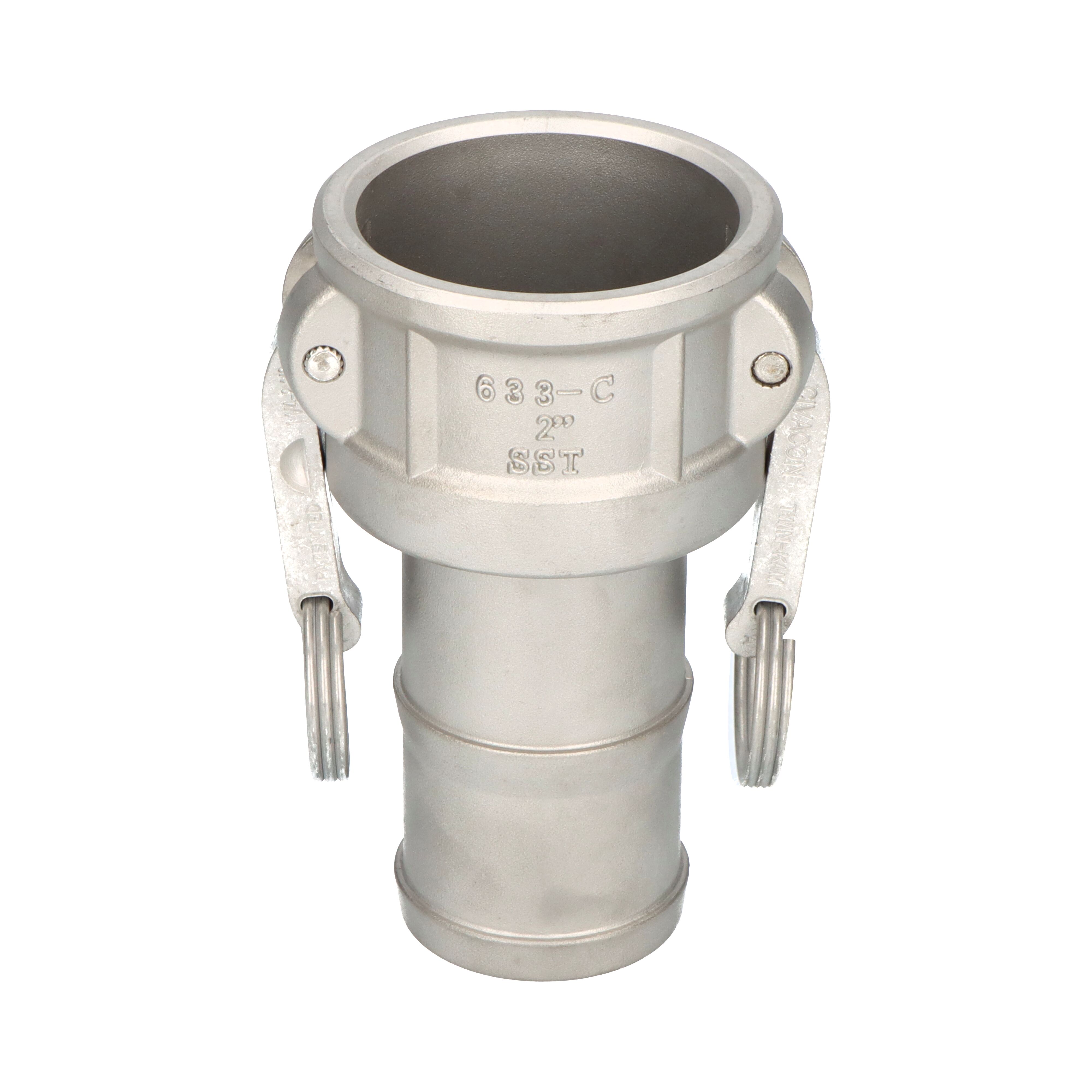 OPW coupler Kamlok coupler C 3" hose shank for hose clamps SS