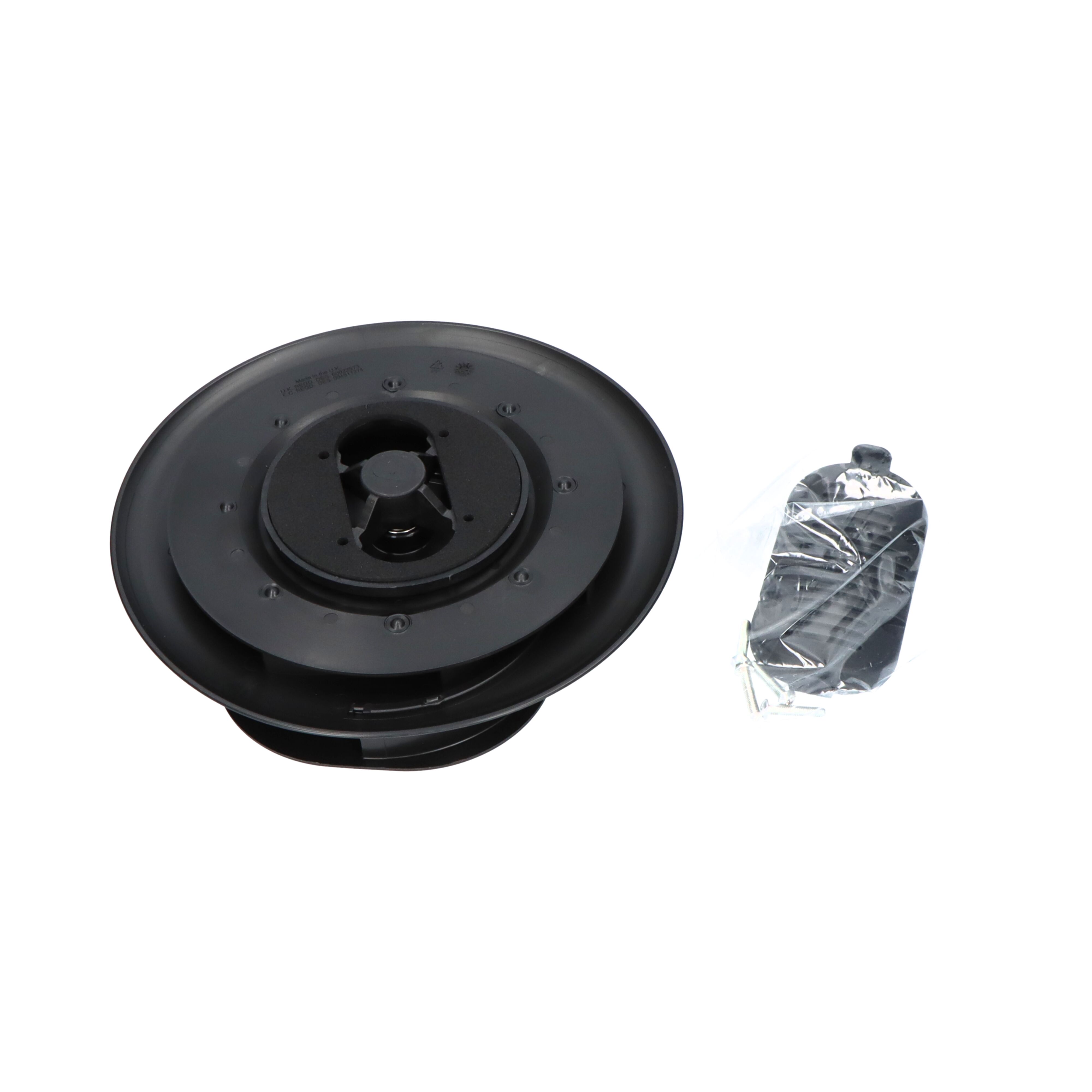 Flettner ventilateur de toit Slimline mécanique - avec grille intérieure - noir