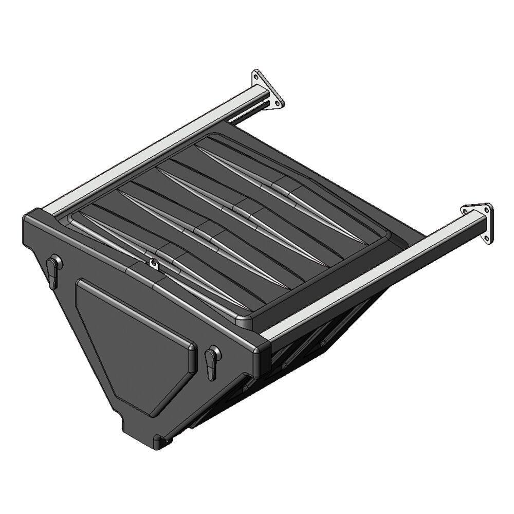 Parlok axle box - 700 x 420 x 620 mm (WxHxD) - incl. brackets - HDPE