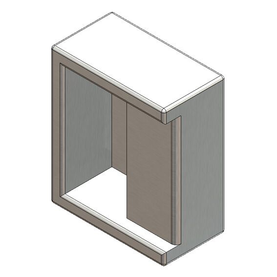 Rhiwa Quality keeper - weld-on - for recessed lock with J-hook - galvanised