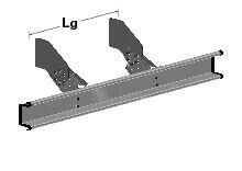 Pommier stootbalk BAV - vaste RVS U-balk - R58-02