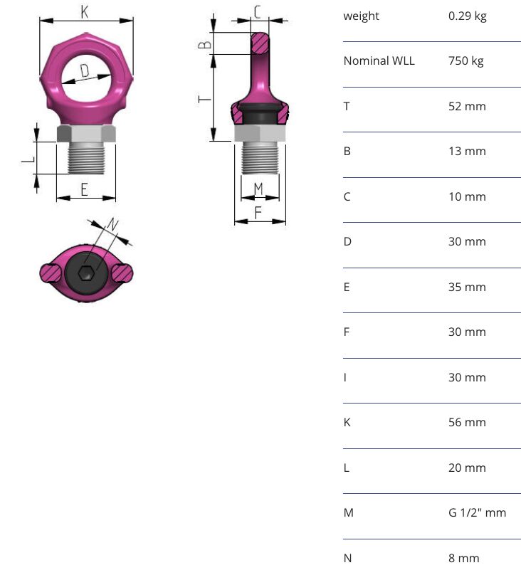 RUD starpoint VRS - 0,75t - G1/2"