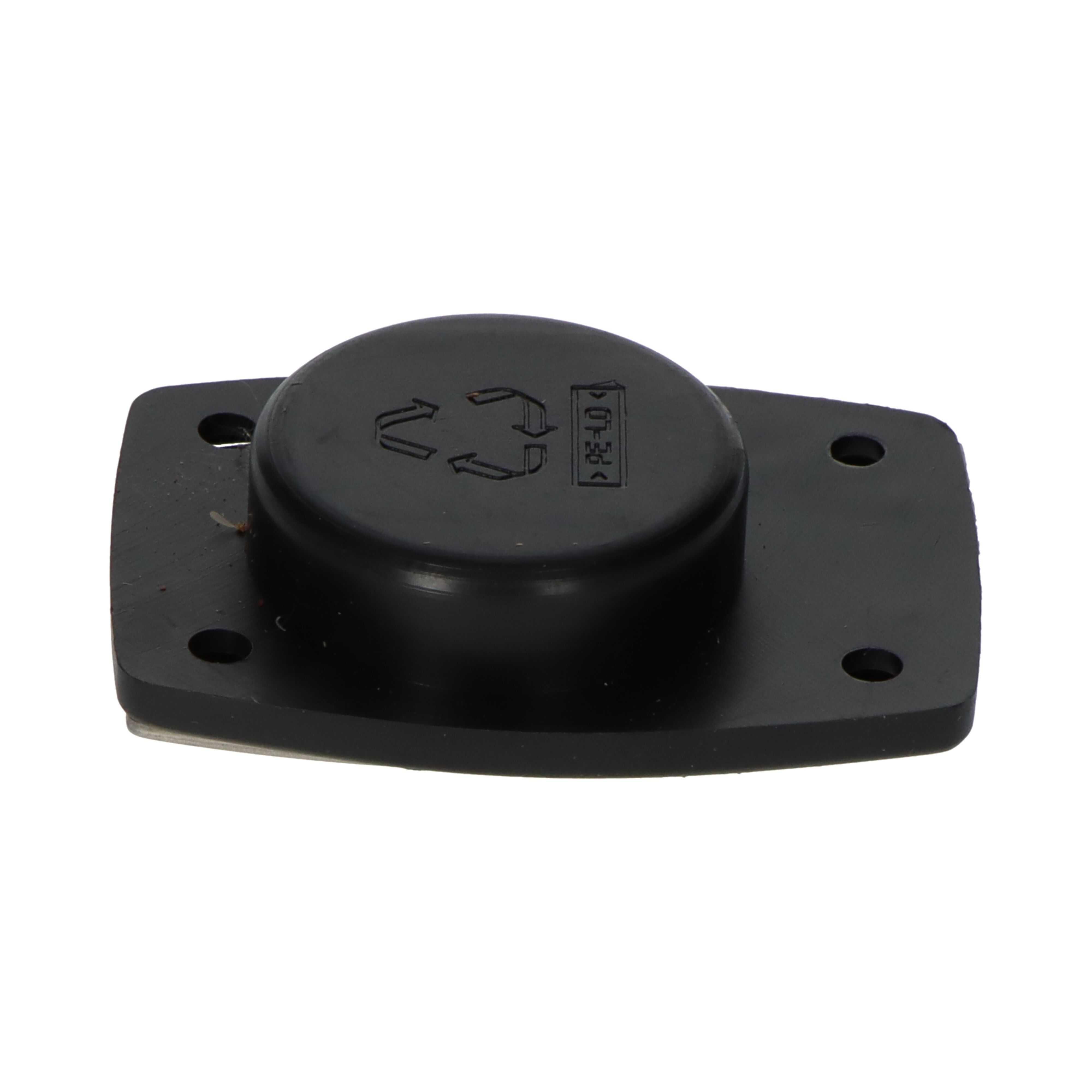Pommier door hook holder - internal - for T hook - stainlees steel with plastic