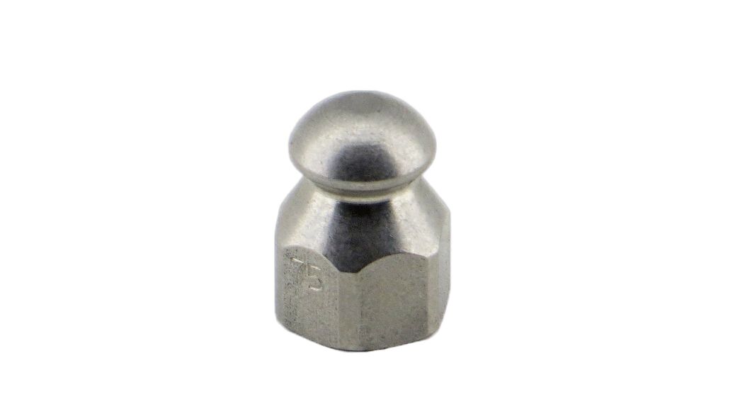 Ehrle buse de traction 045 - 1/4" - 3 voies - pour tuyau haute pression d'égout - acier inoxydable