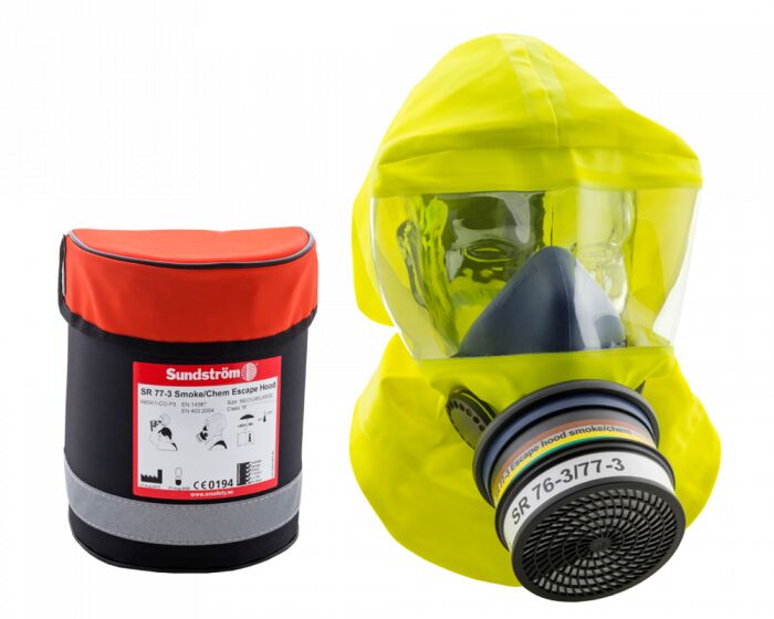 Sundström SR 77-3 - vluchtmasker - ABEK1-CO-P3 - maat M/L - mobiel