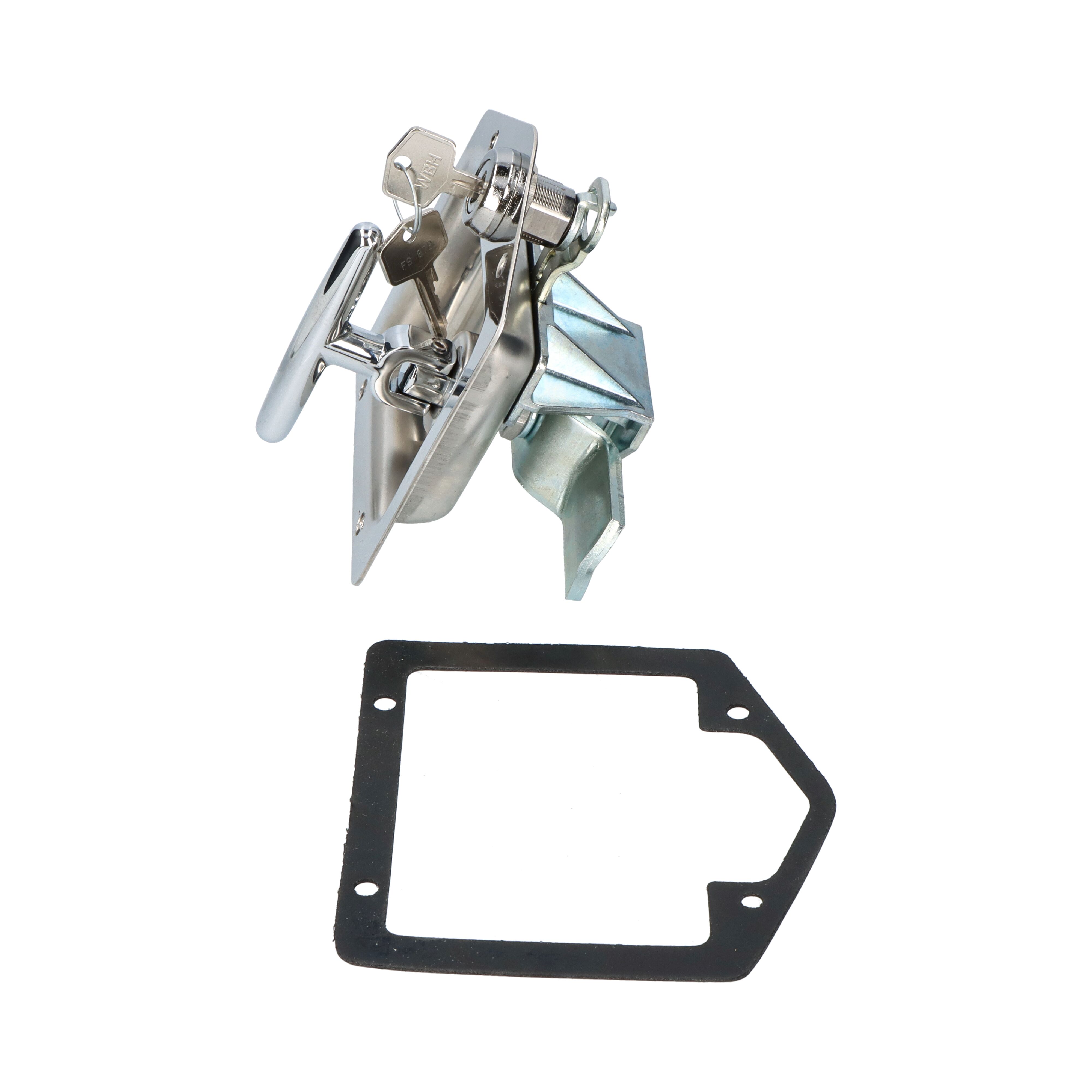 Rhiwa Quality drop-T lock - left closing - adjustable 43-55 mm - stainless steel