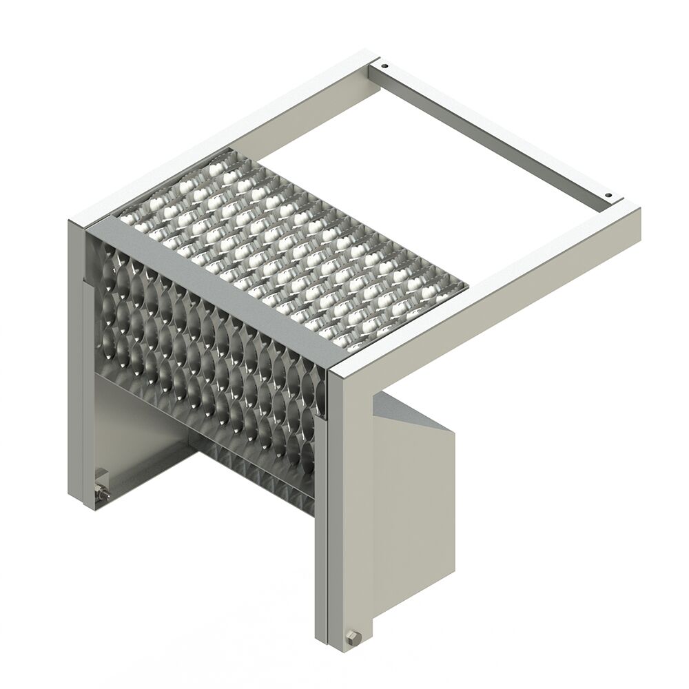 PWP escalier escamotable - 2 marches - 480 x 560 mm (HxL) - avec plateau