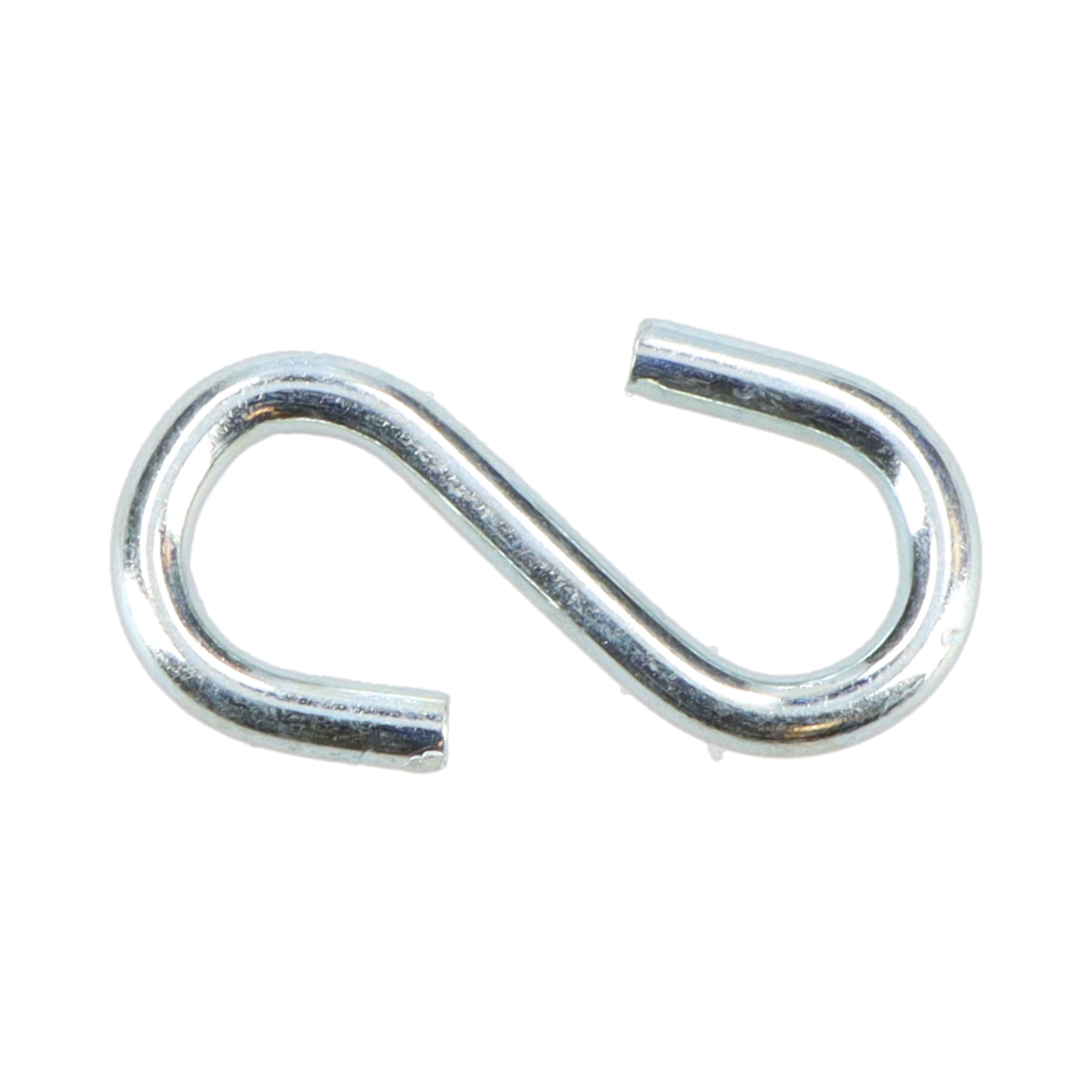 Rhiwa Quality S-hook 40 mm long - for tension rubber - zinc-plated