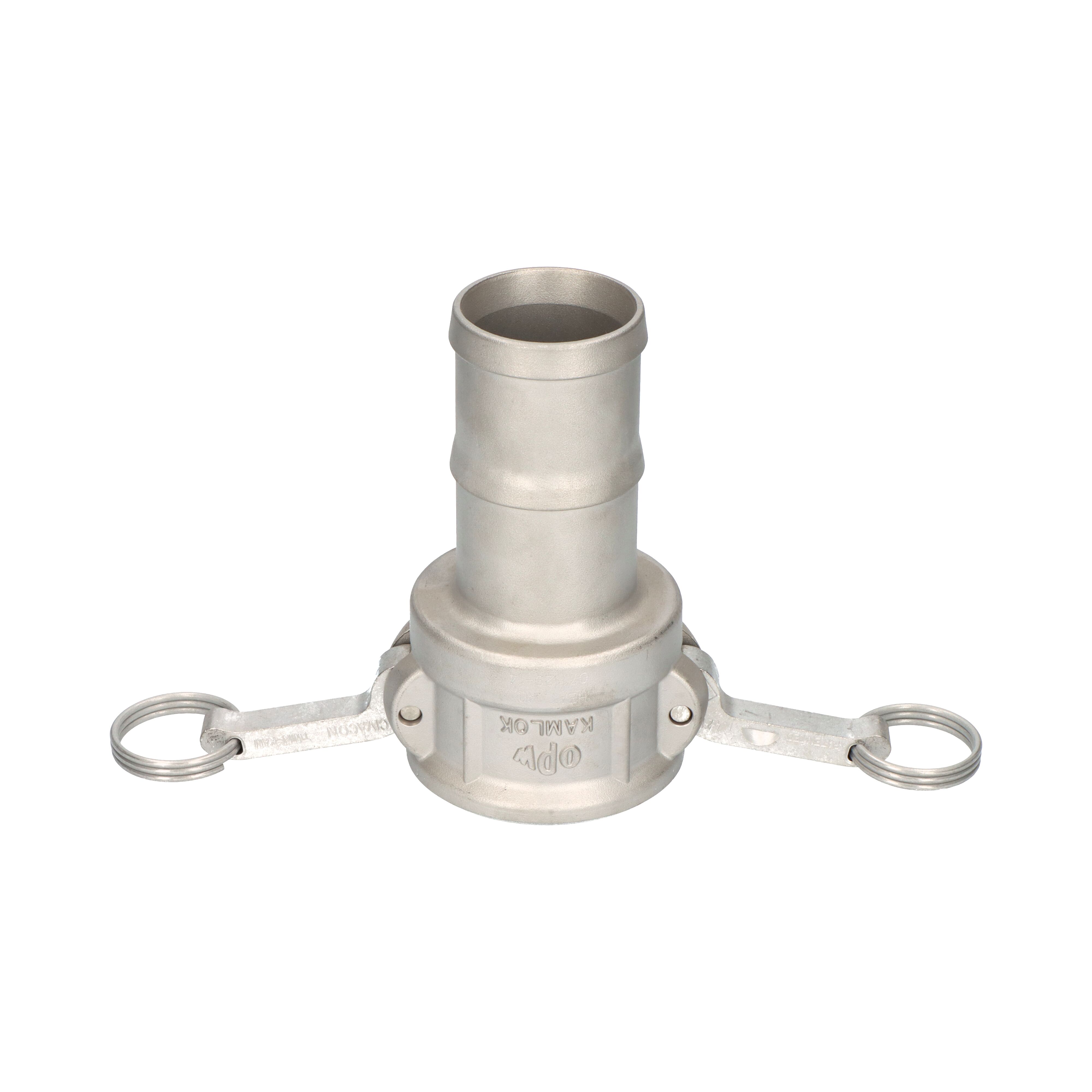 OPW coupler Kamlok coupler C 3" hose shank for hose clamps SS
