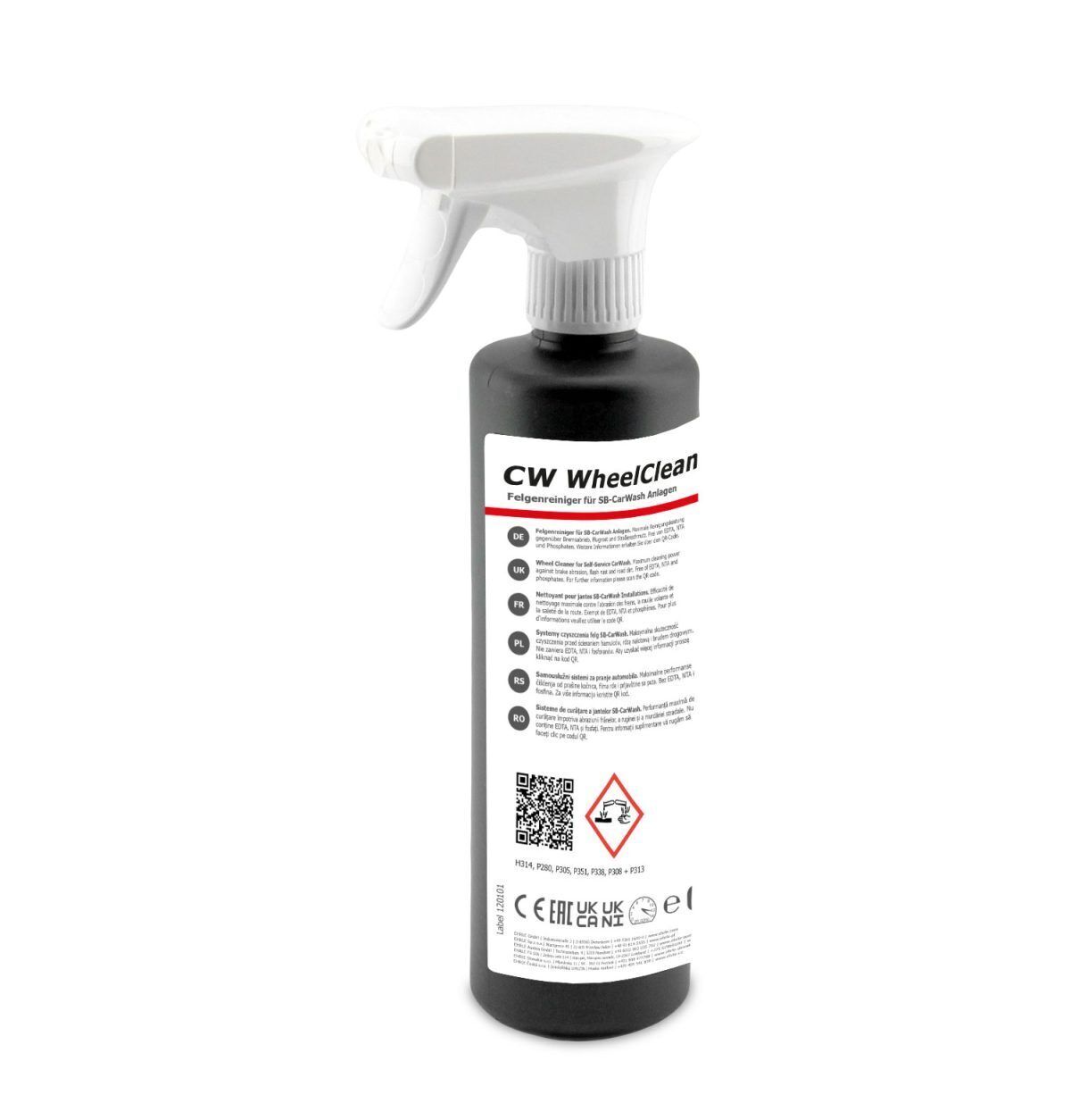 Ehrle velgenreiniger - CW WheelCleaner - doos met 20 x 0,5L spuitfles