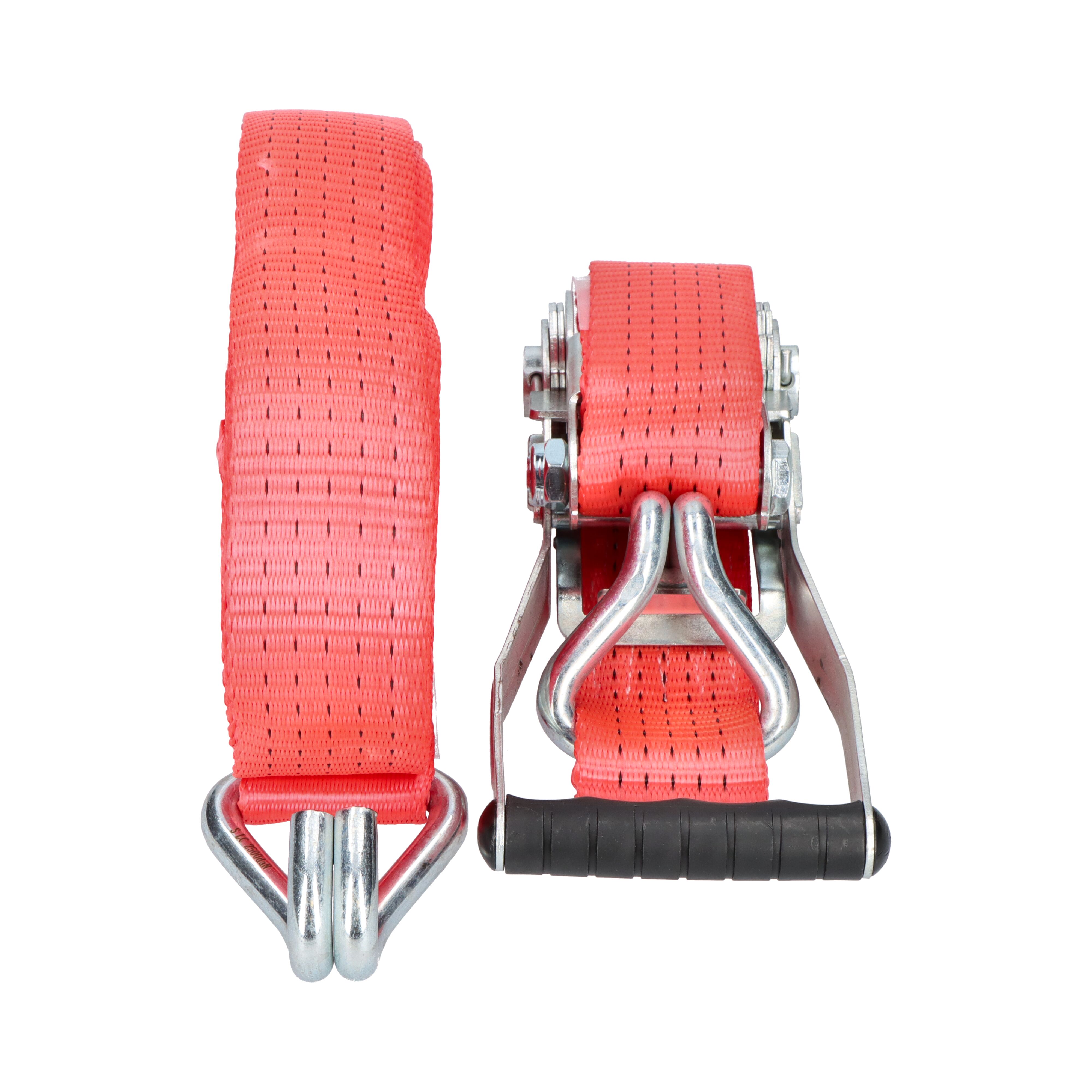 Rhiwa Quality sjorband 50 mm - met ratelsluiting en dubbele punthaak - 9000 mm