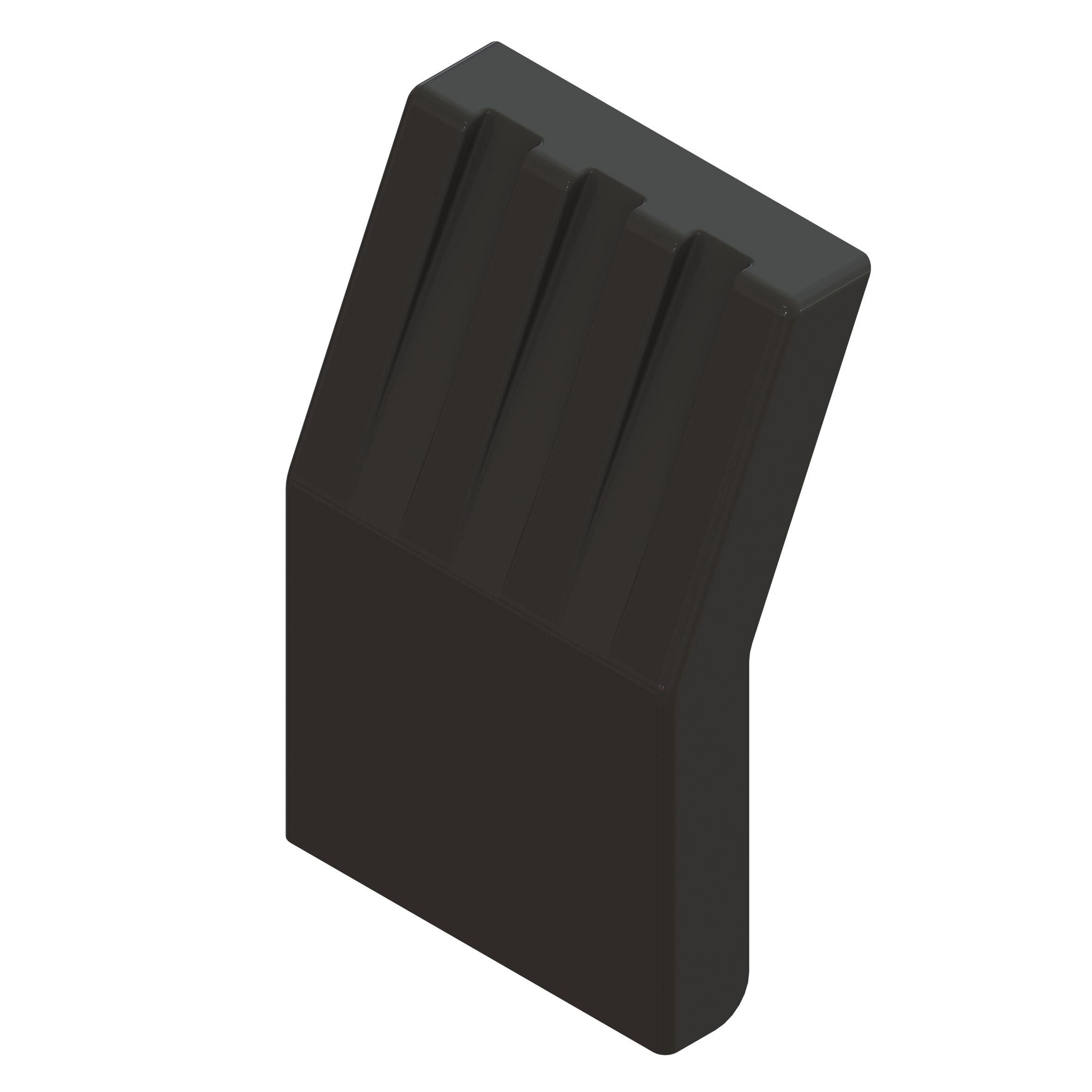 Parlok garde-boue vertical avec pliure - 660 x 660 mm (lxH) - PEHD