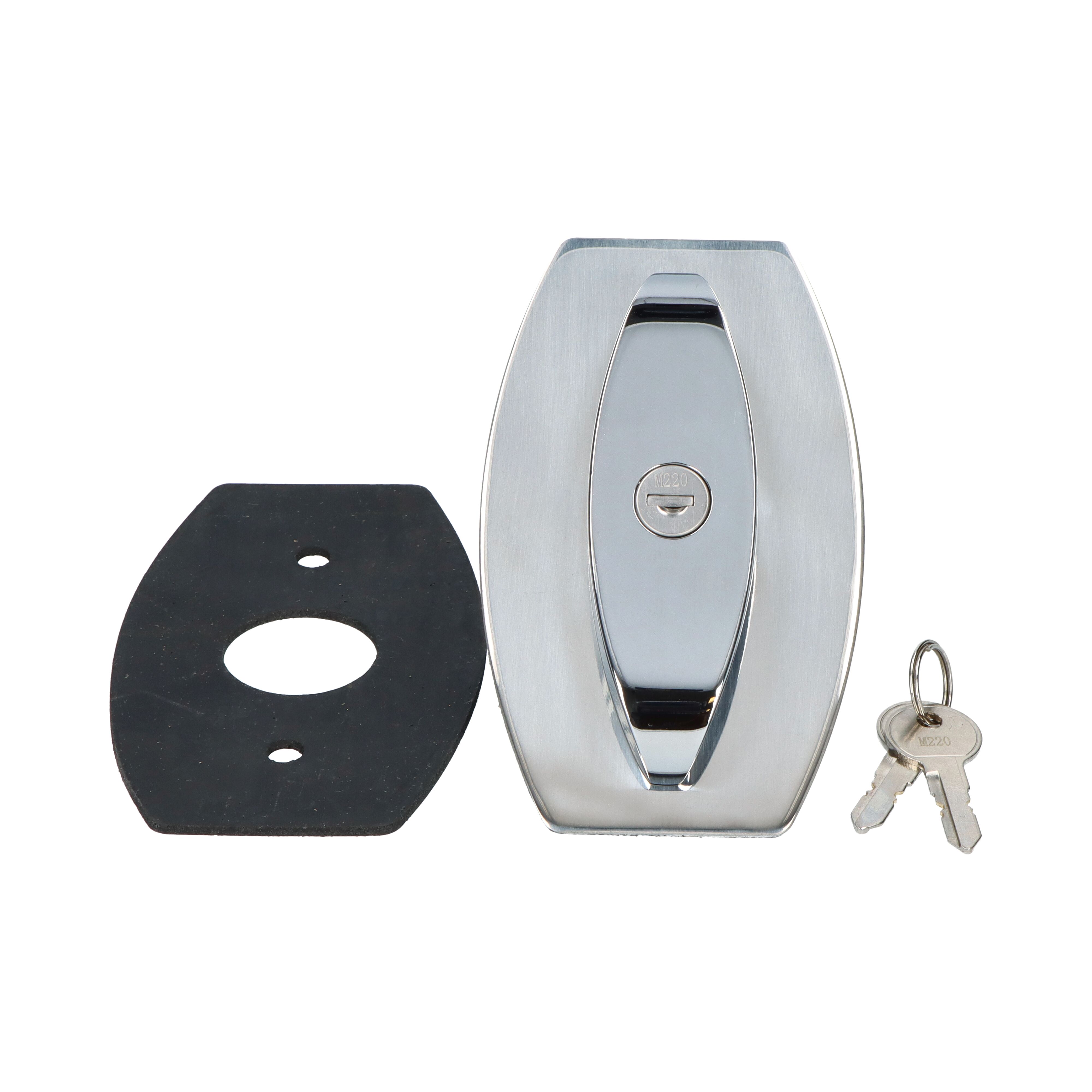 Pommier crank handle - lockable - keyed aliked - stainless steel