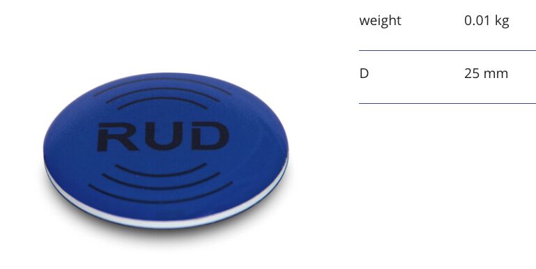 RUD ID-sticker Ø 25 mm - transpondeur RFID