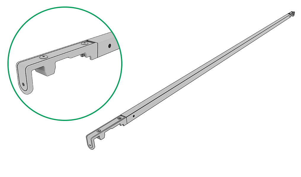 Edscha arche - 2550 mm - avec arche Courroie - pour Edscha CS Profi II