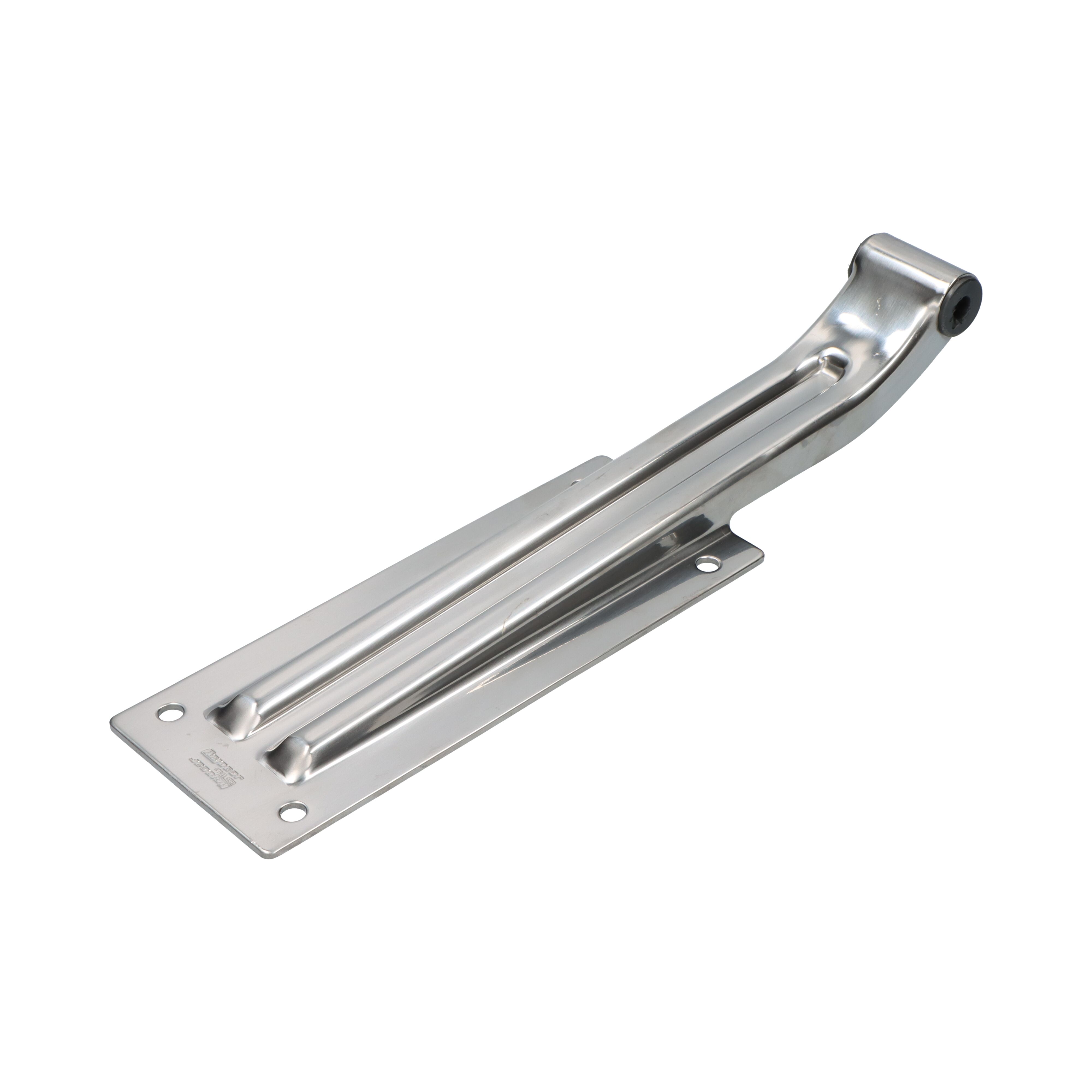 Pommier rear door hinge plate 365 mm - trestle width 50 mm - stainless steel