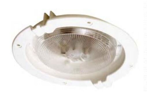 Pommier recessed lighting Ø 215 mm - 2 bulbs - recessed depth 34 mm - white