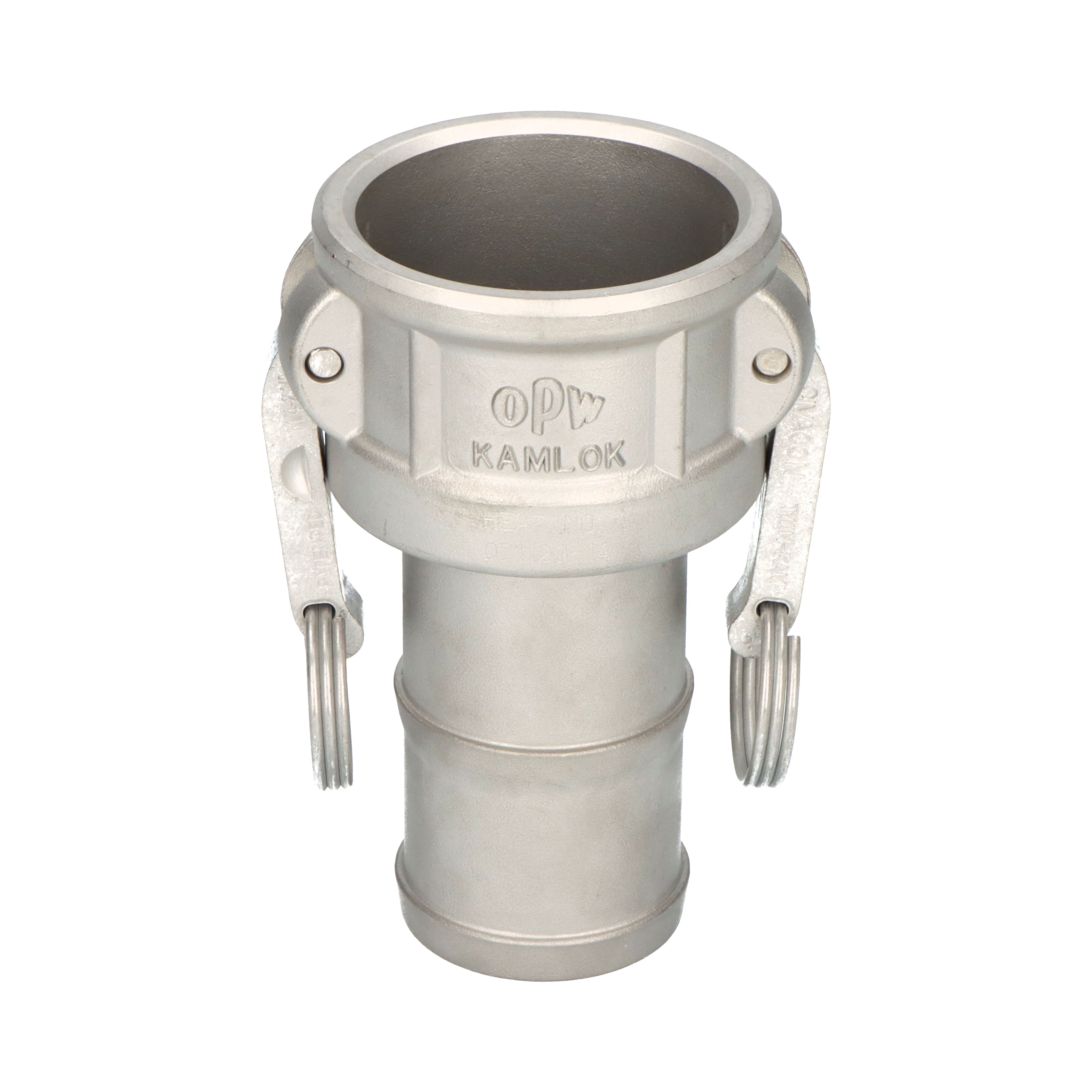 OPW coupler Kamlok coupler C 3" hose shank for hose clamps SS