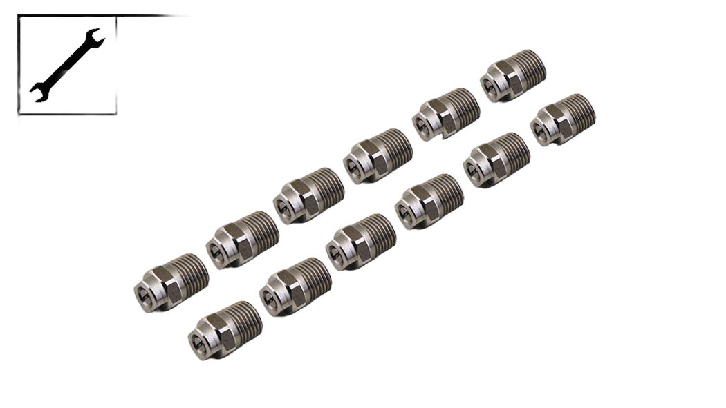 Ehrle vlakstraal nozzle 25150 - RVS - set 12 stuks