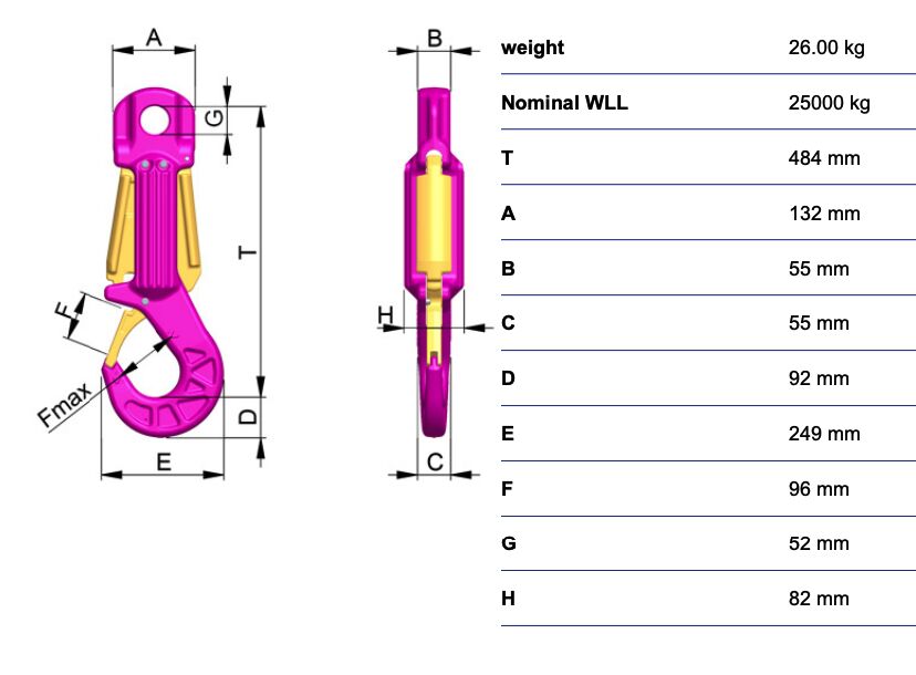 RUD ROV-Hook 25t