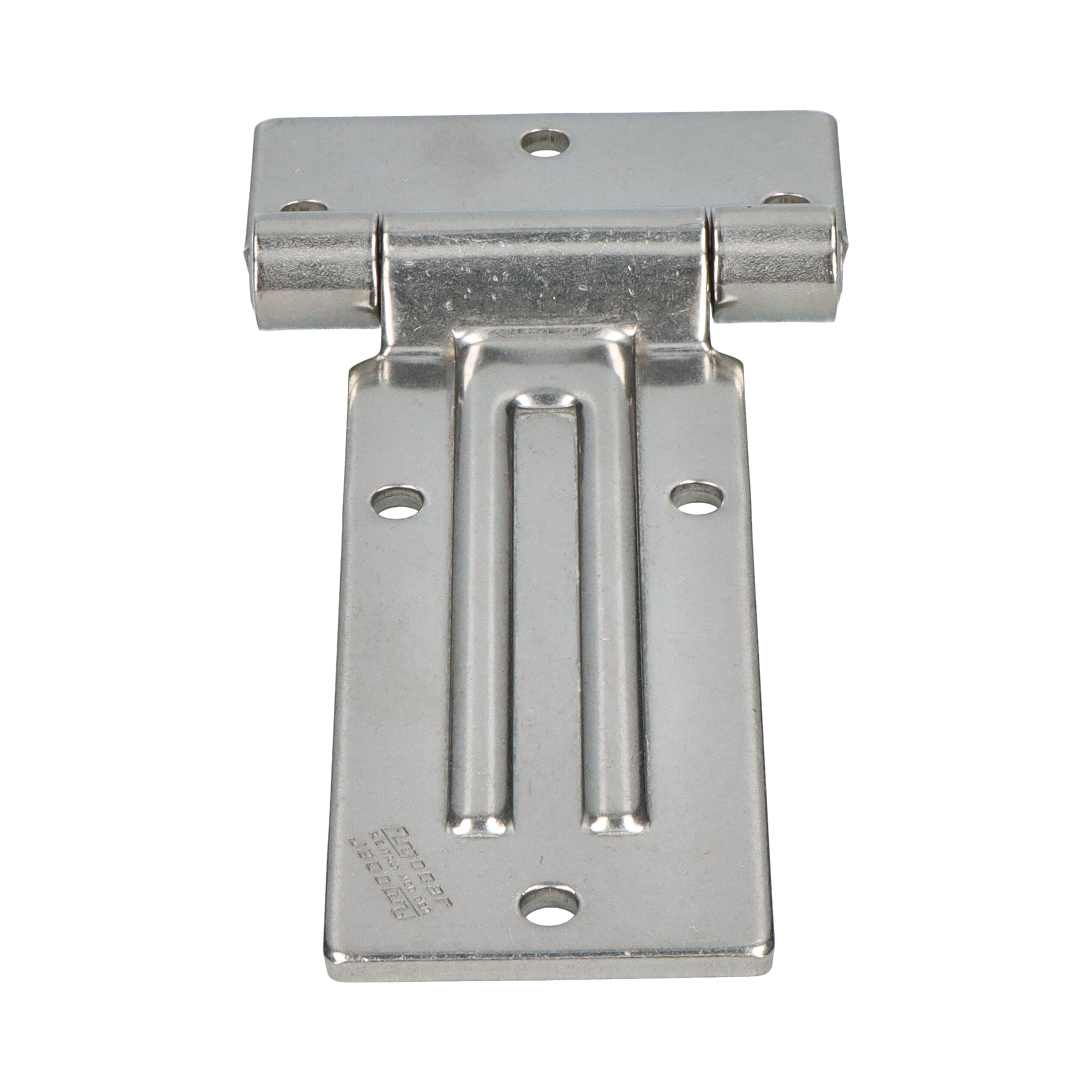 Pommier zijdeurscharnier vlak 165 mm - RVS