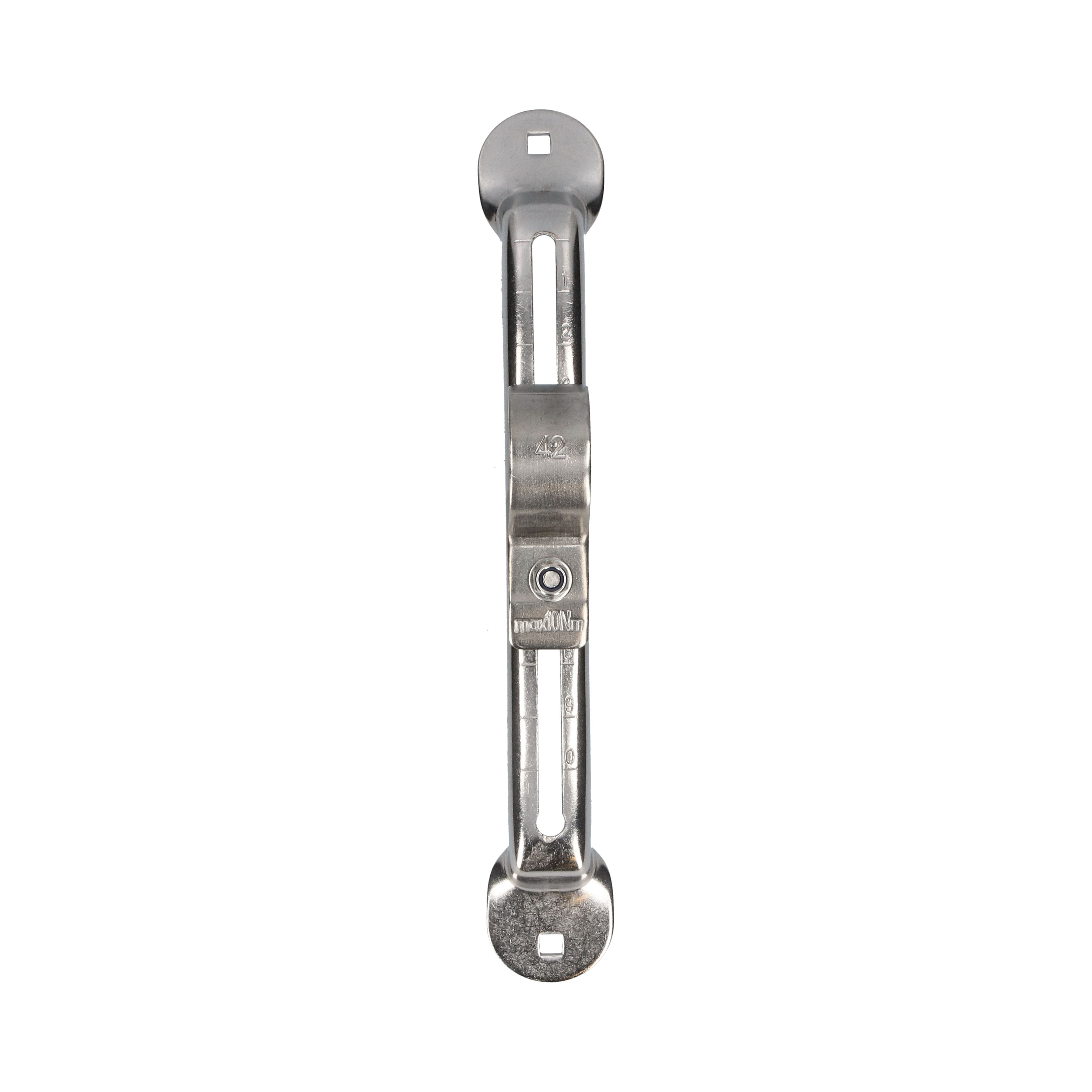 Rhiwa Quality spatschermsteun Ø 42 mm - verstelbaar - RVS