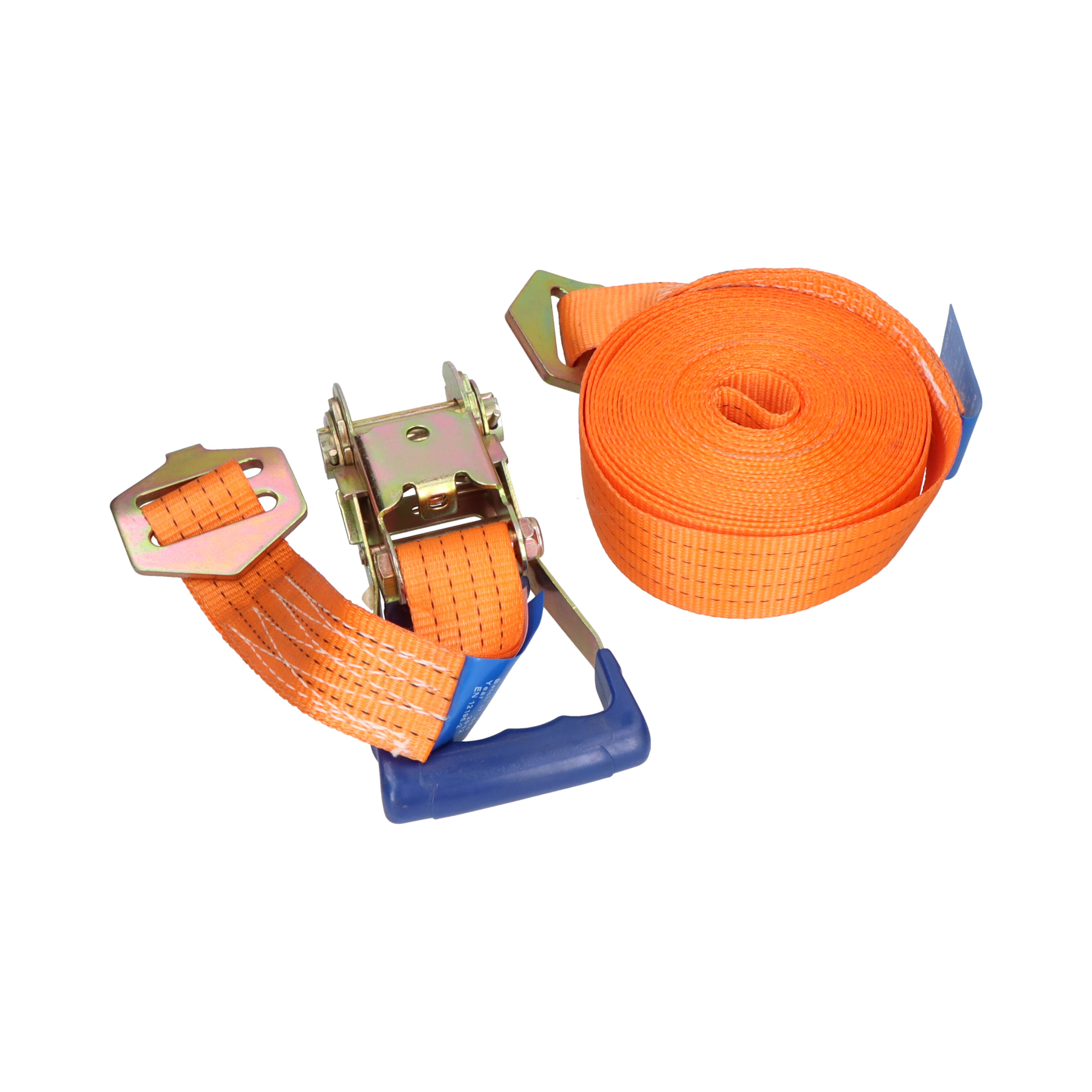 Rhiwa Quality sjorband 50 mm - met ratelsluiting en platte haak - 10000 mm