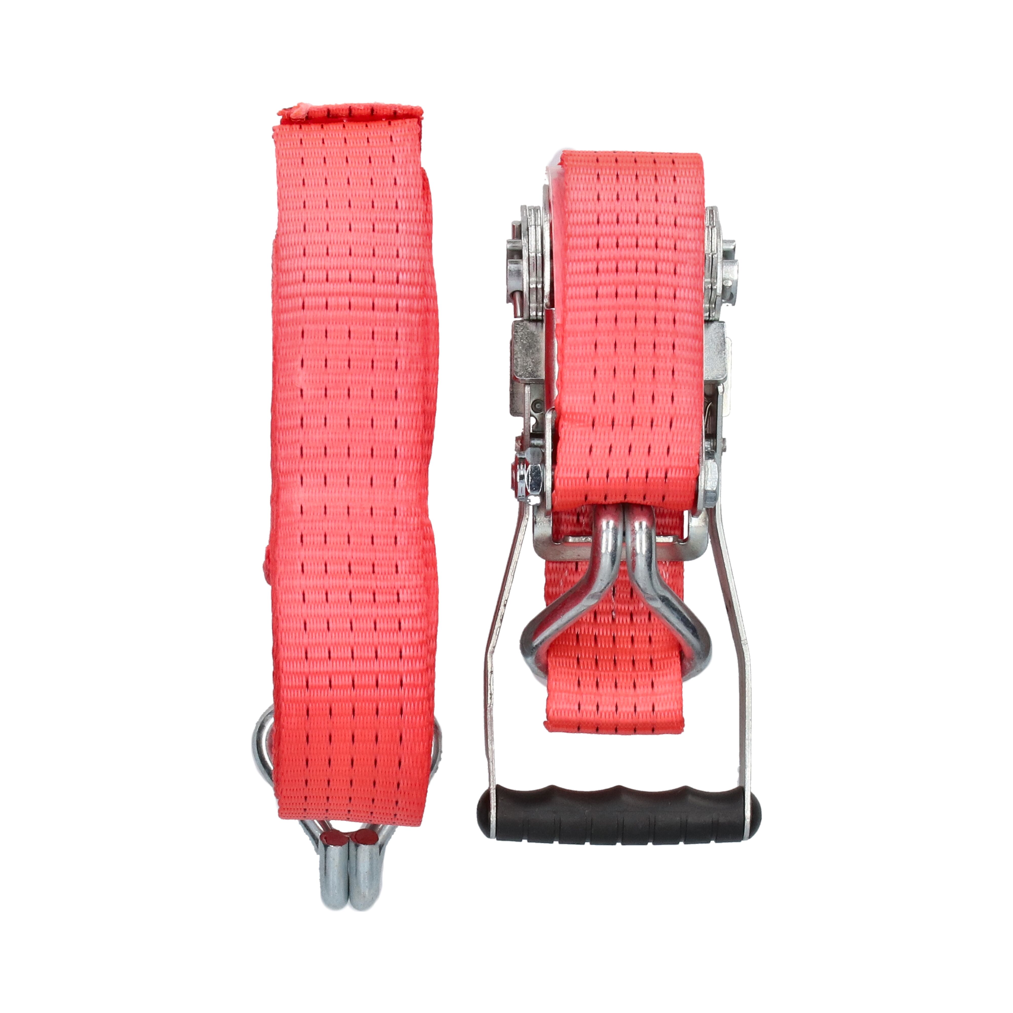 Rhiwa Quality sjorband 50 mm - met ratelsluiting en dubbele punthaak - 9000 mm