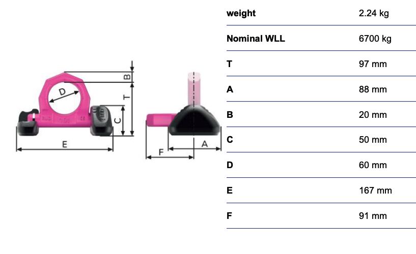 RUD VRBS-FIX - 6,7t - anneau de levage à souder