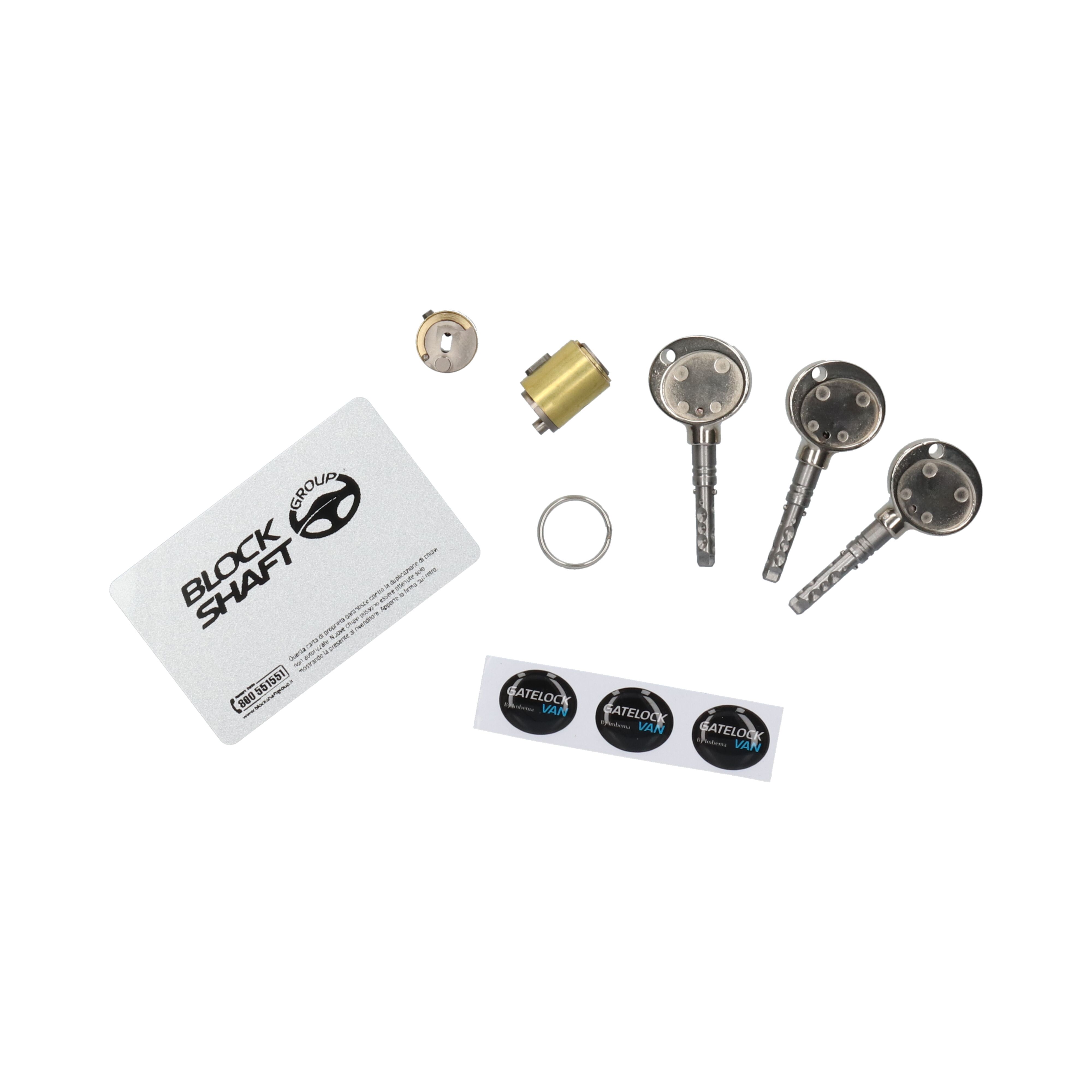 GATELOCK jeu de cylindres pour 2 fermetures - slamlock