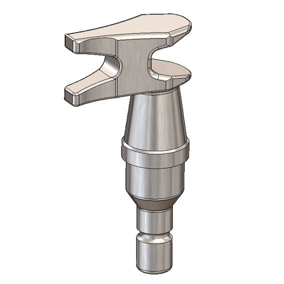 Pommier locking gear clasp - model ST3 - for locking Ø 22 mm - staininless steel
