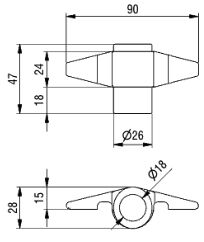PWP locking gear - for Boxer II handle - HDG