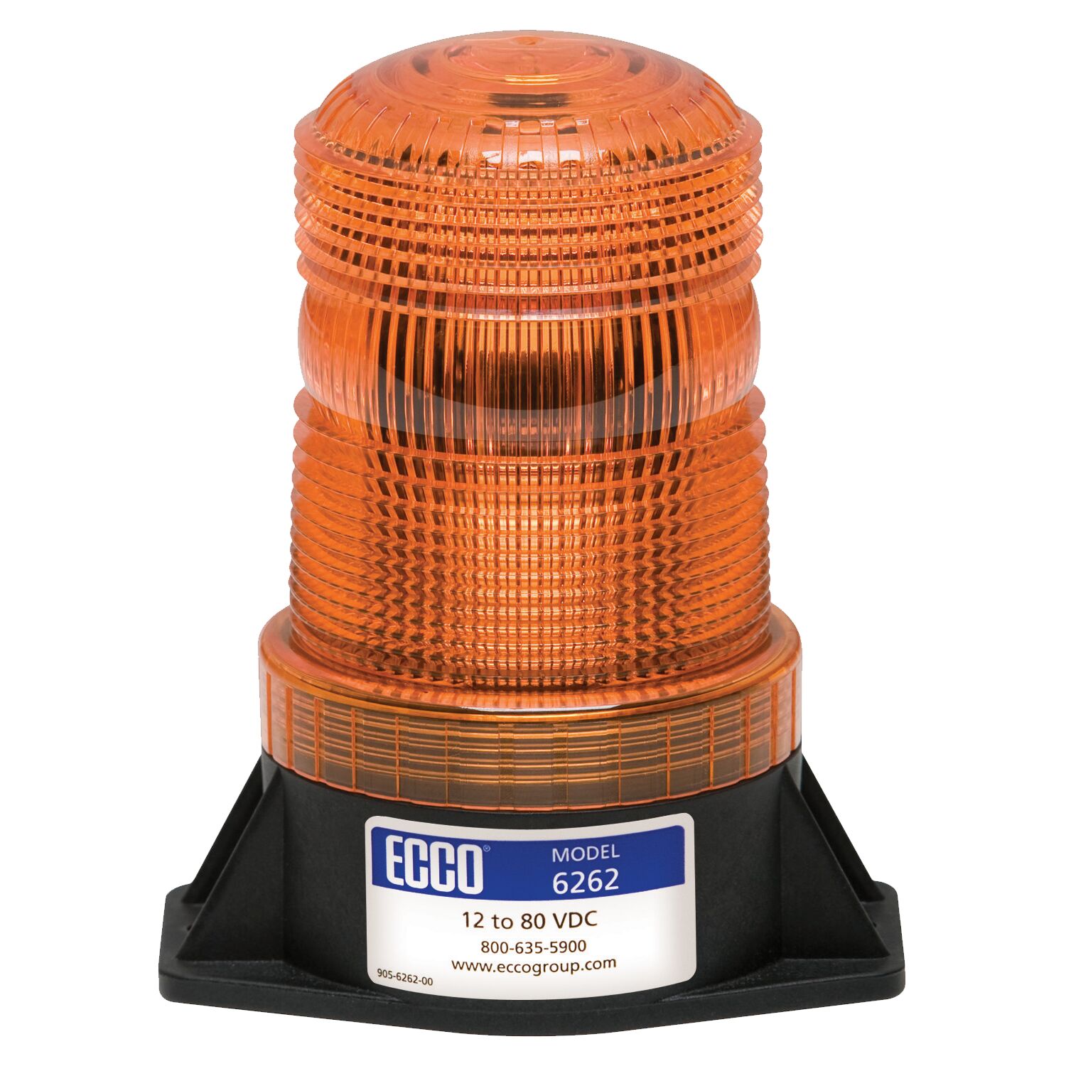 Rhiwa Quality flitslamp led beacon mini - 2-bouts bevestiging - oranje