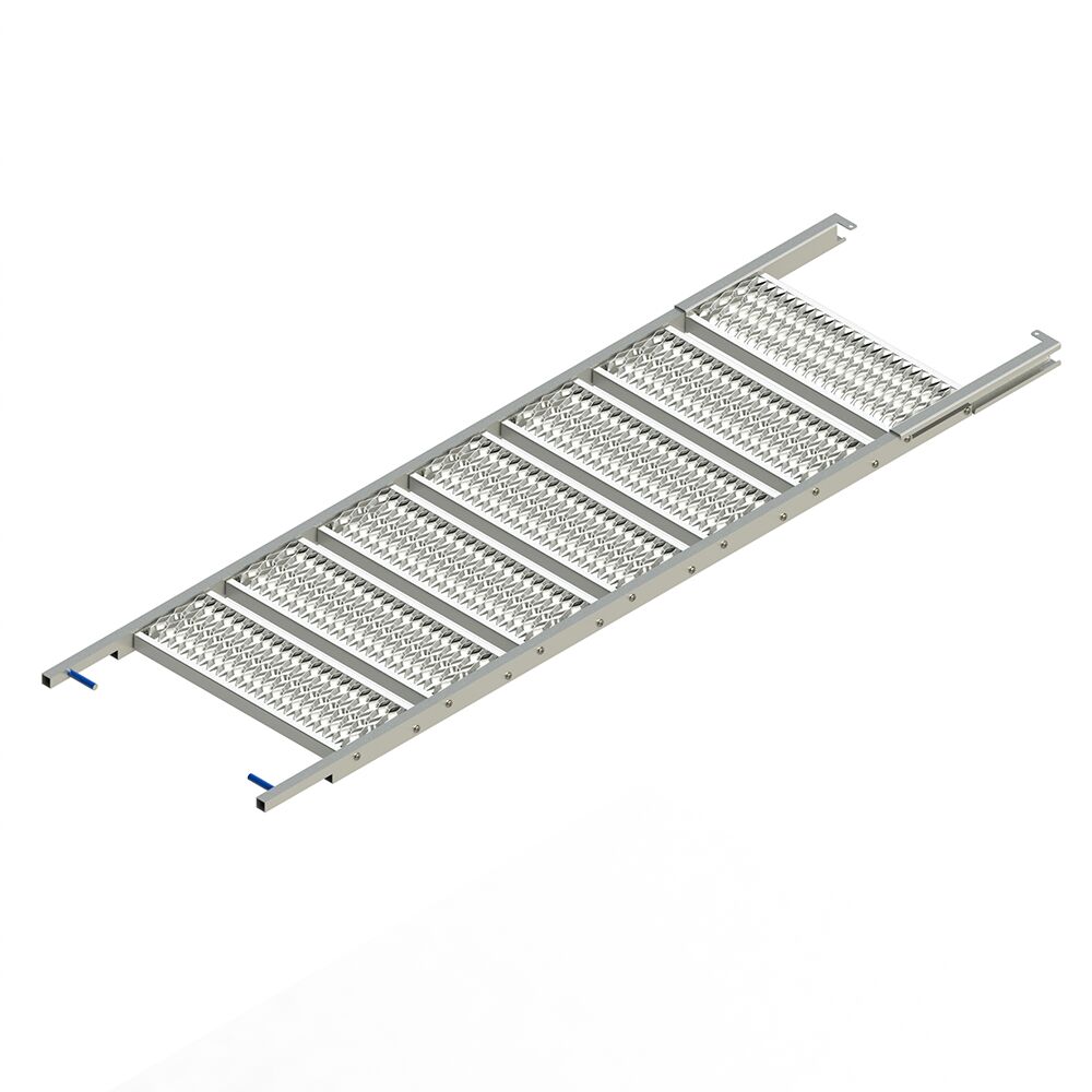 PWP pull out ladder - 7 steps - 2470 x 825 mm (LxW) - HDG