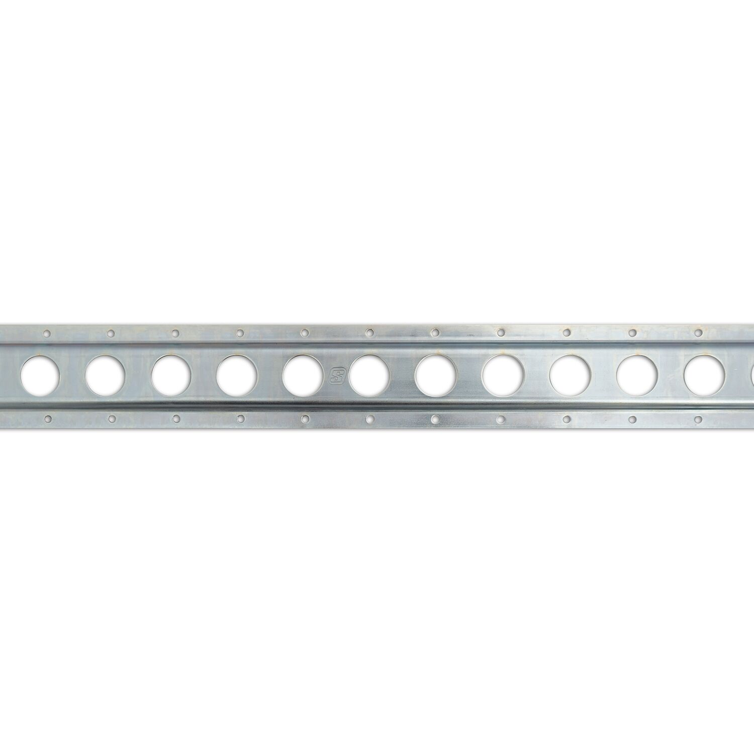 Rhiwa Quality rail d'ancrage - trou rond Ø 25 mm - bas - 2993 mm - galvanisé
