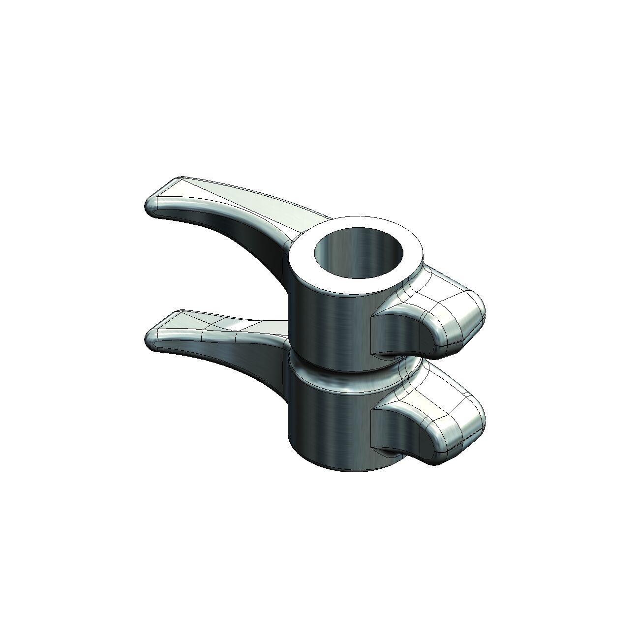 Pommier locking gear clasp - for substructure locking Ø 18 mm - zinc-plated