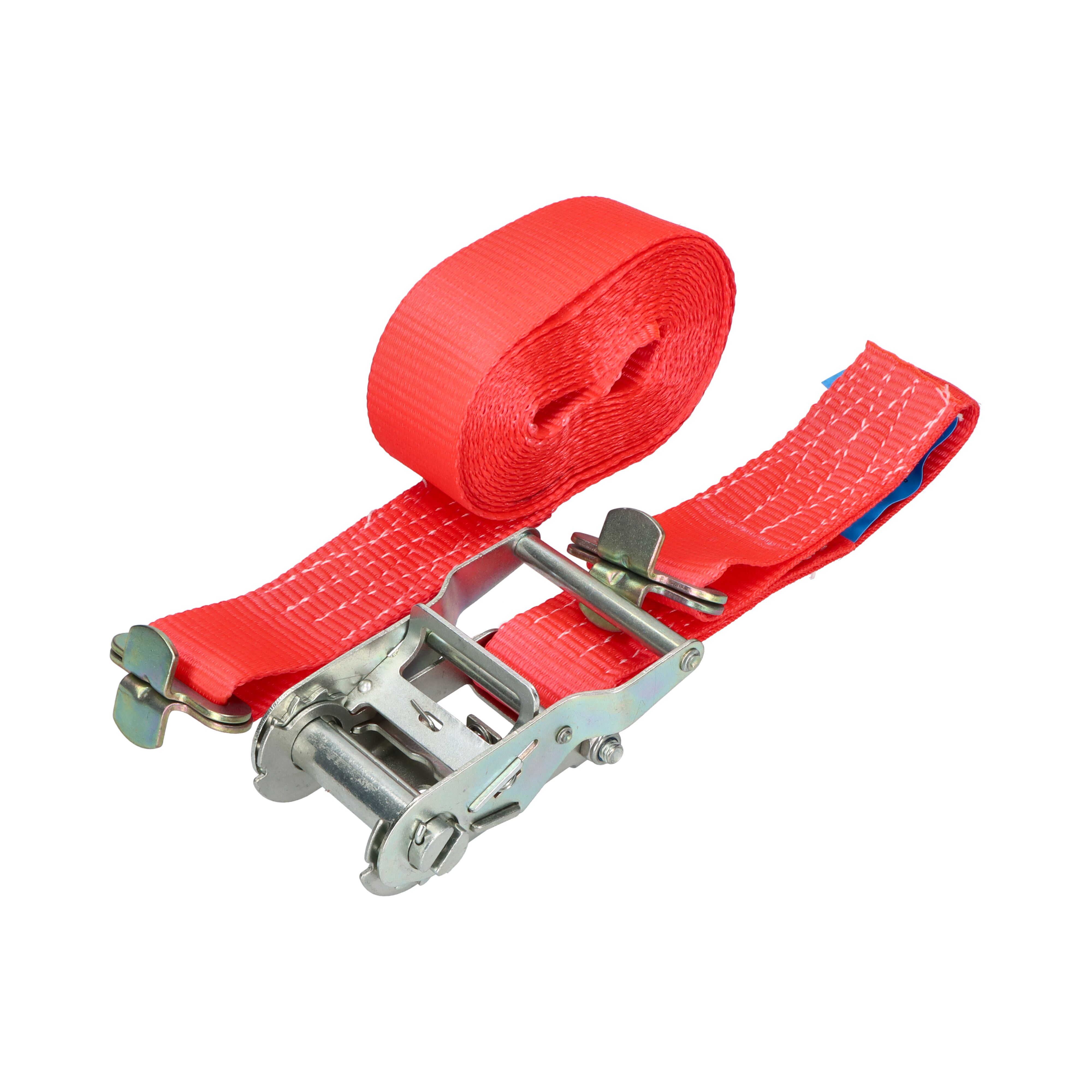 Rhiwa Quality sjorband 45 mm - met ratelsluiting en rondgat Ø 25 mm - 5000 mm