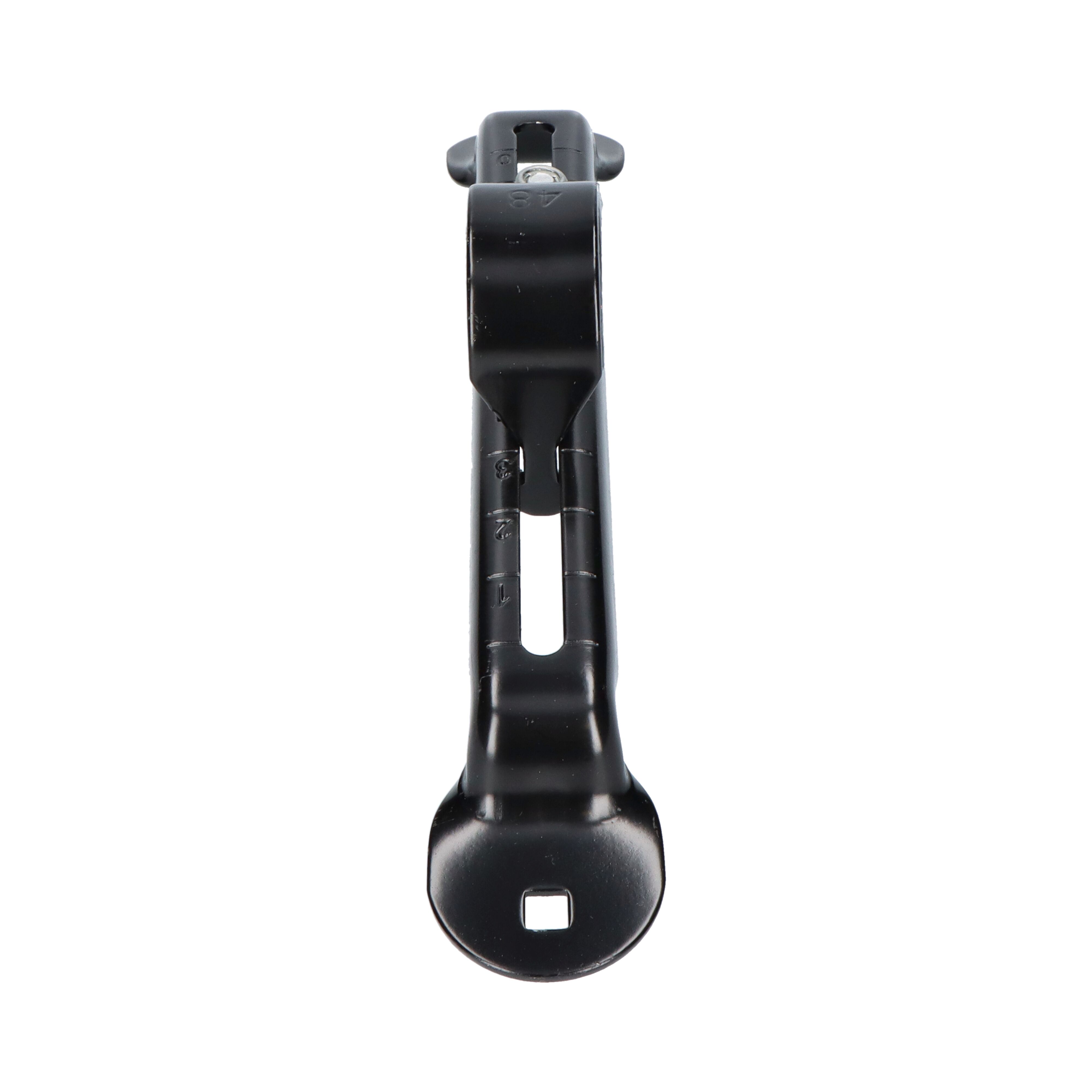 Rhiwa Quality support de garde-boue Ø 48 mm - réglable - revêtement en poudre noire