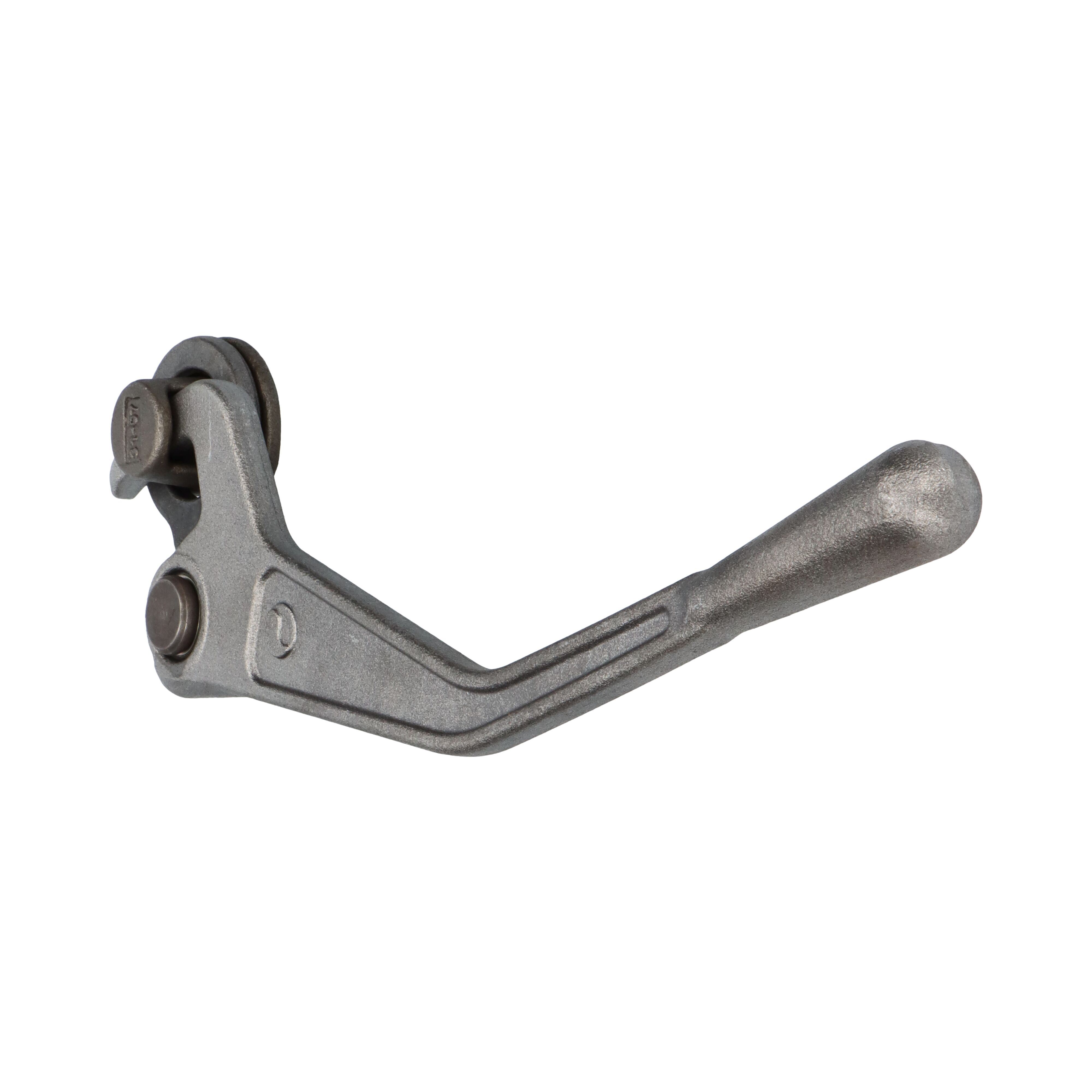 Pommier dropside locking gear - right - incl. keeper - heavy-duty model - plain steel