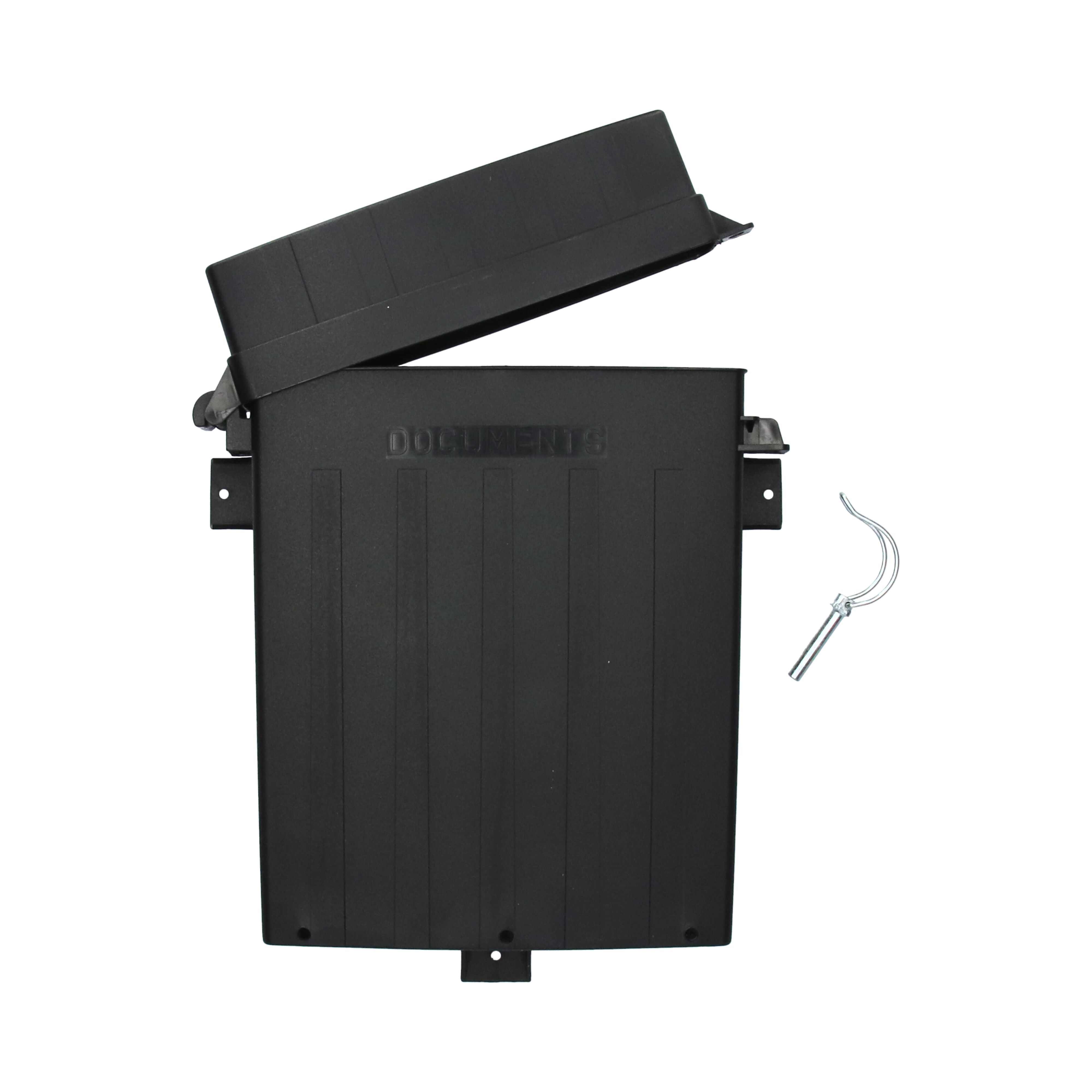 Rhiwa Quality document box 270 x 360 x 76 mm - black plastic