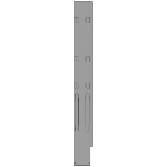 Kinnegrip K20 rear pillar - 1100 mm - right - with fastener - KTL